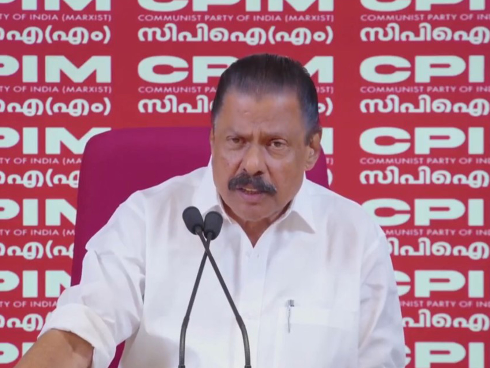 Communist Party of India (Marxist) State Secretary MV Govindan (Photo/ANI)