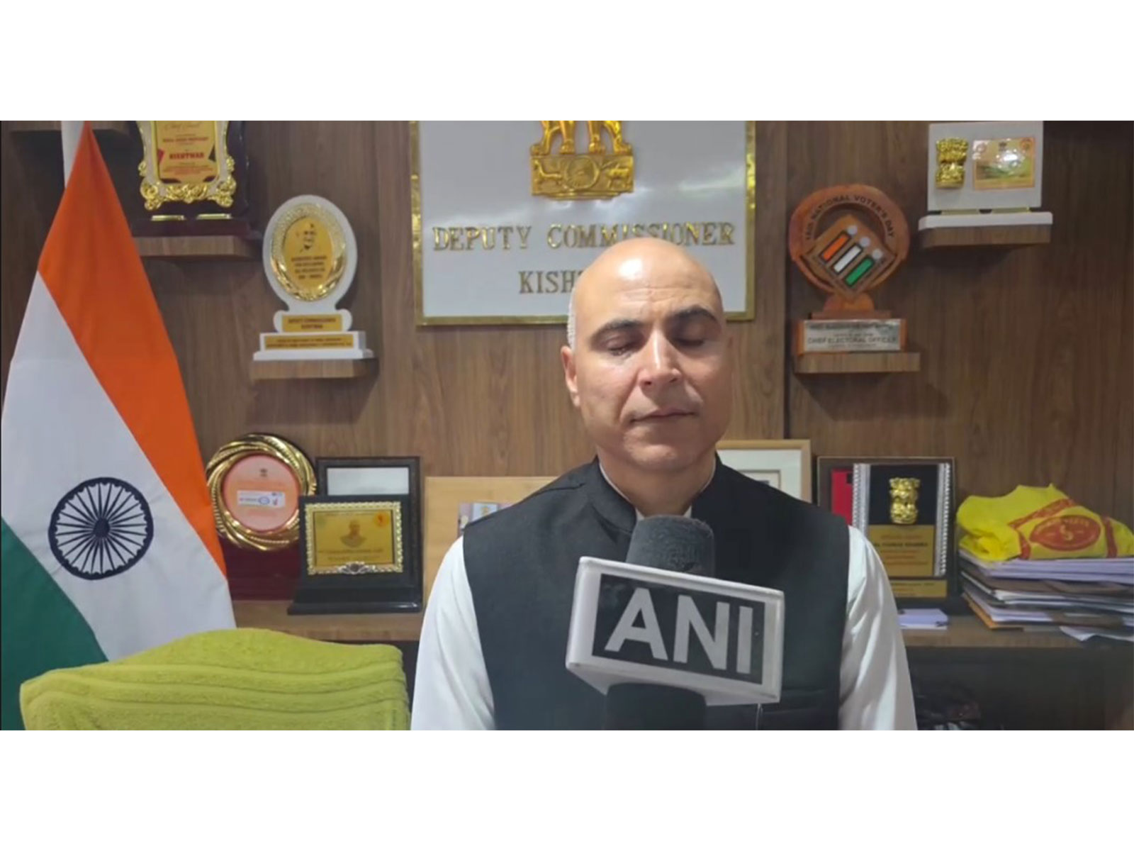 Kishtwar Deputy Commissioner Pankaj Kumar Sharma (Photo/ANI) 