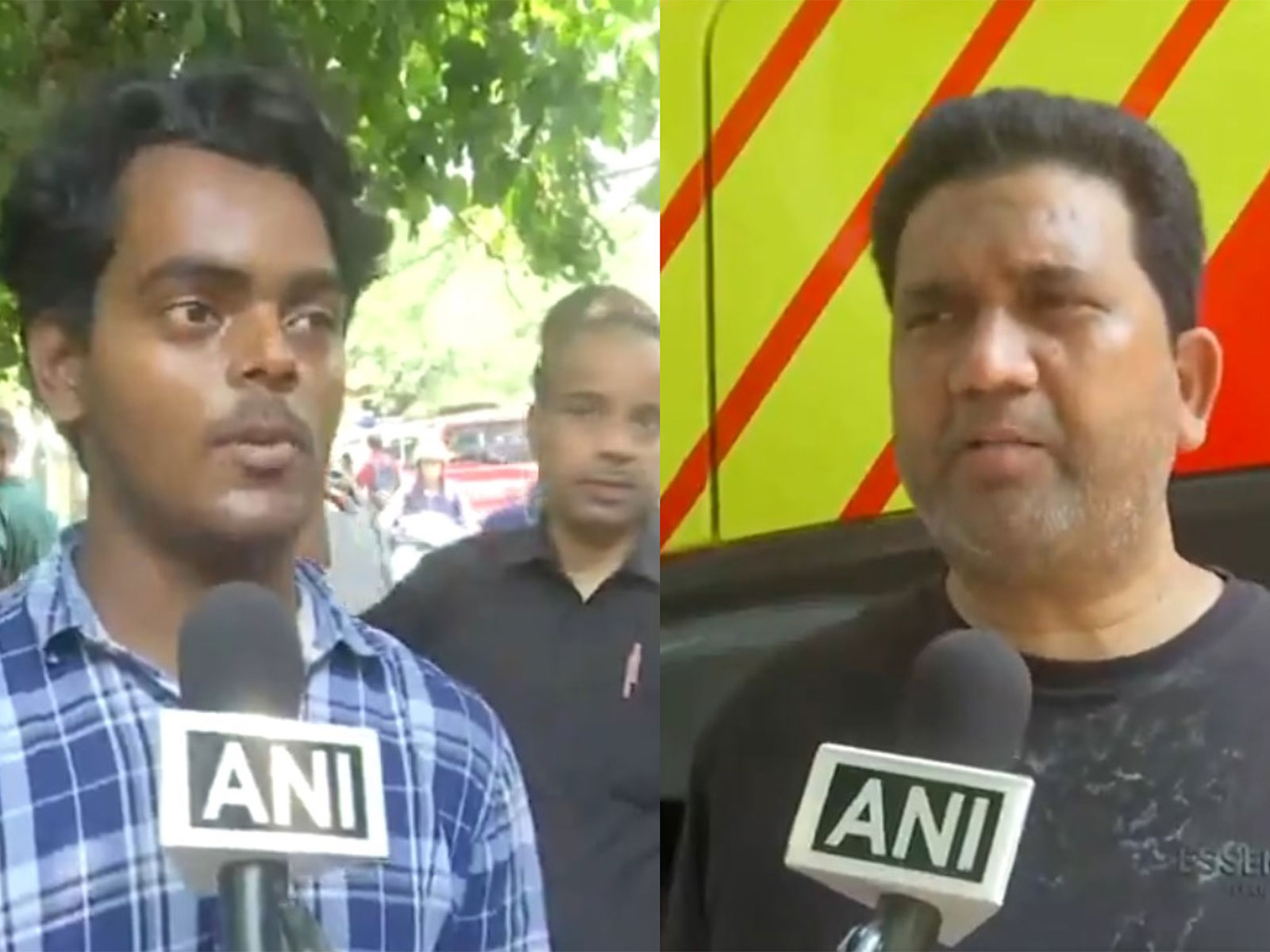 Locals from the Malviya Nagar fire incident spot (Photo/ANI) 