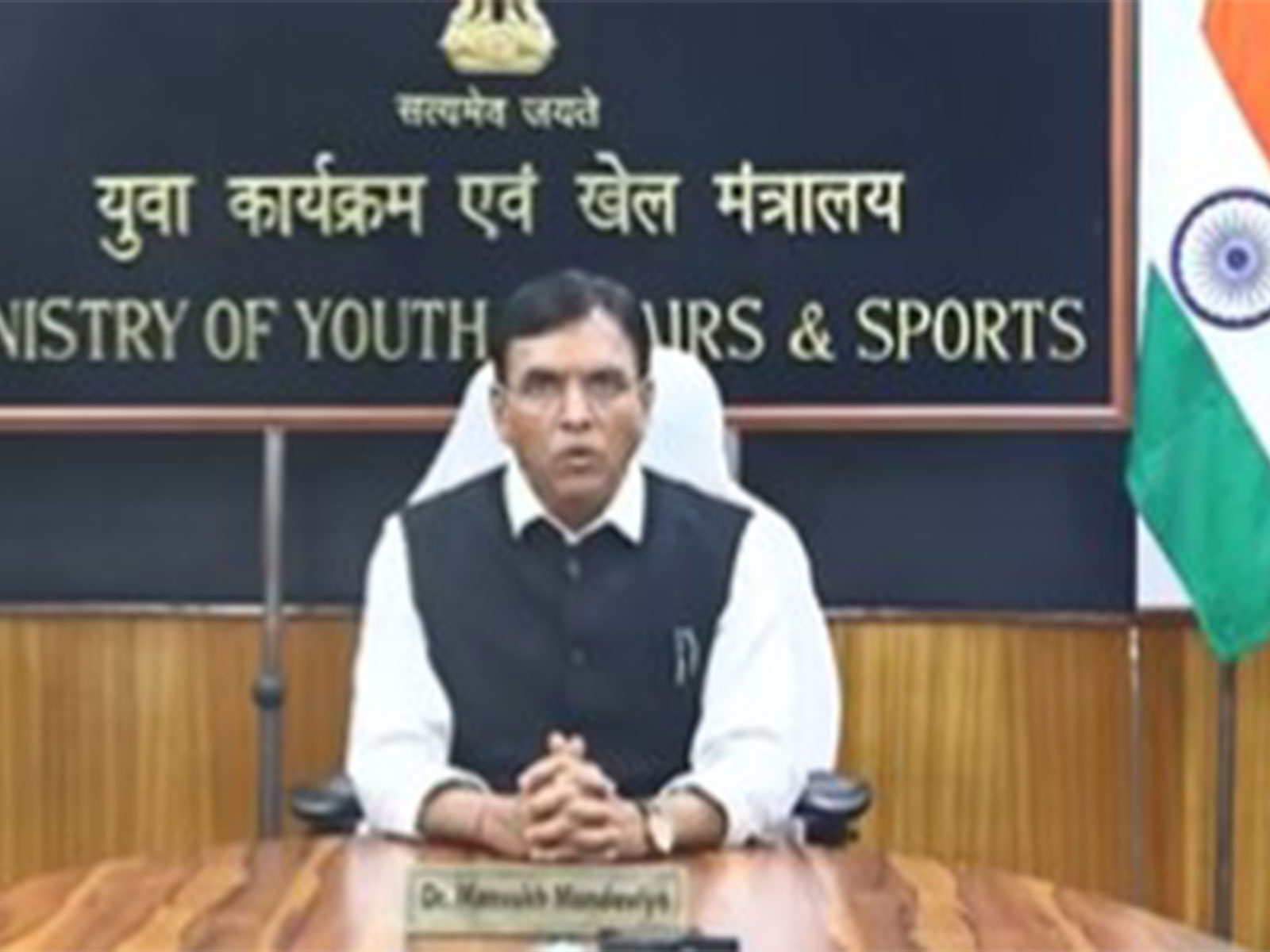Union Minister for Sports and youth Affairs Mansukh Mandaviya (Photo/MYAS)