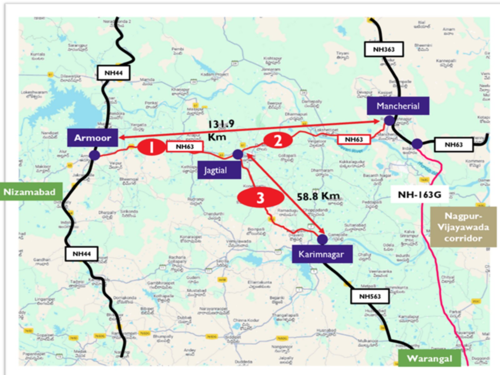 Cabinet approves widening of NH-63 Armoor-Mancherial section highway (Photo/PIB)