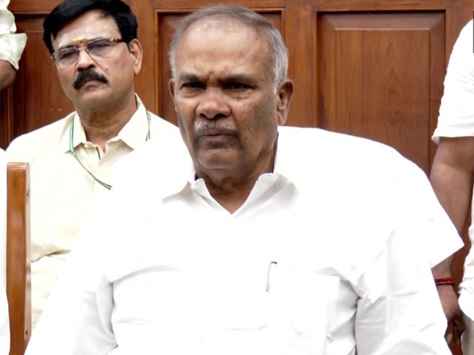 Former Tamil Nadu Assembly Speaker M Appavu (Photo/ANI)