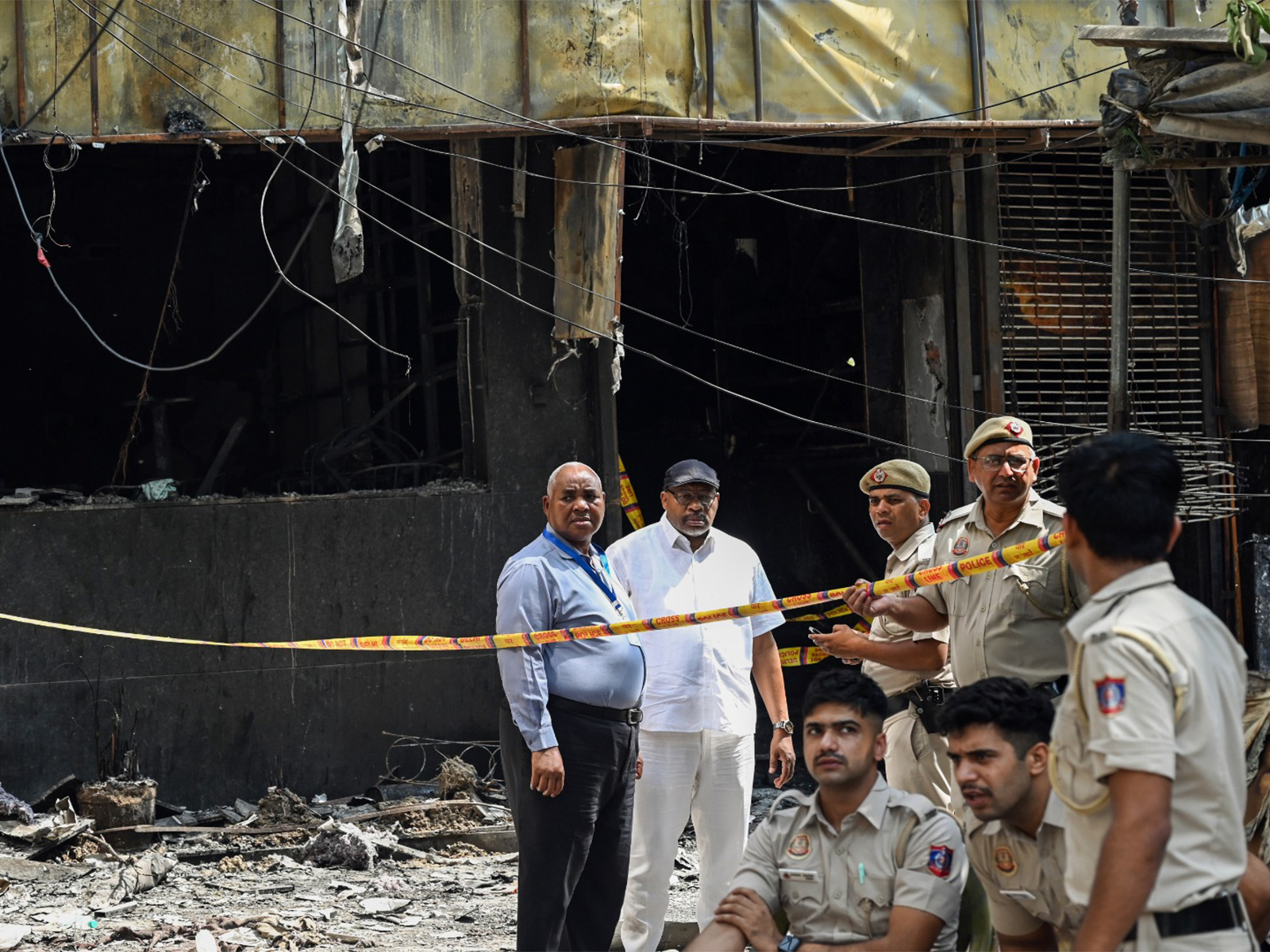 Malviya Nagar site in New Delhi where a fire broke out on June 3, 2026 (File Photo/ANI)