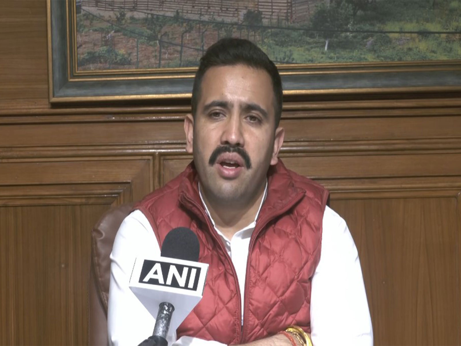 Public Works and Urban Development Minister of Himachal Pradesh, Vikramaditya Singh (Photo/ANI)