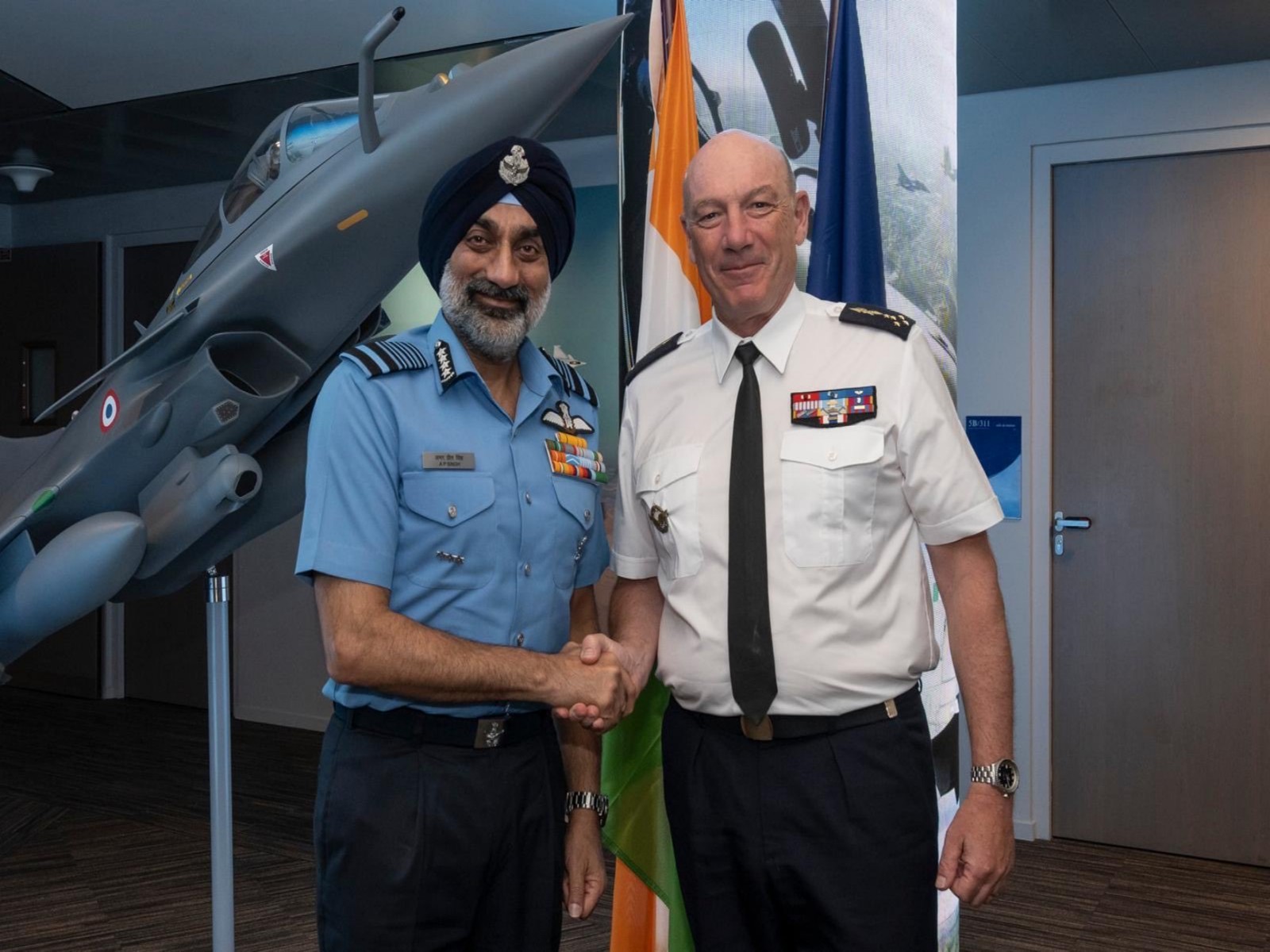 IAF Chief meets French Defence leaders (Photo/X@IndiaembFrance)