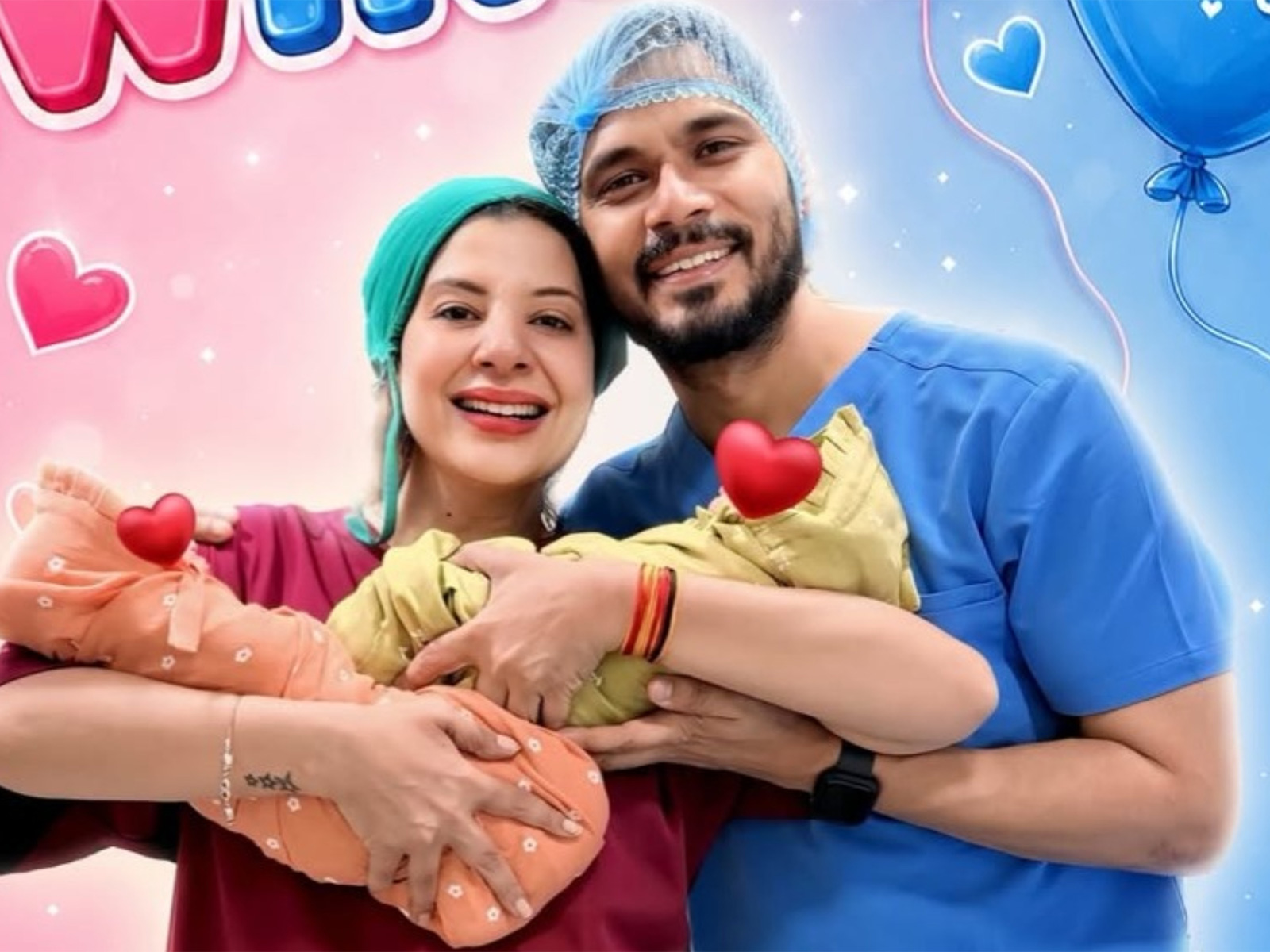 Sambhavna Seth, Avinash Dwivedi welcome twins (Photo/Instagram@sambhavnasethofficial)