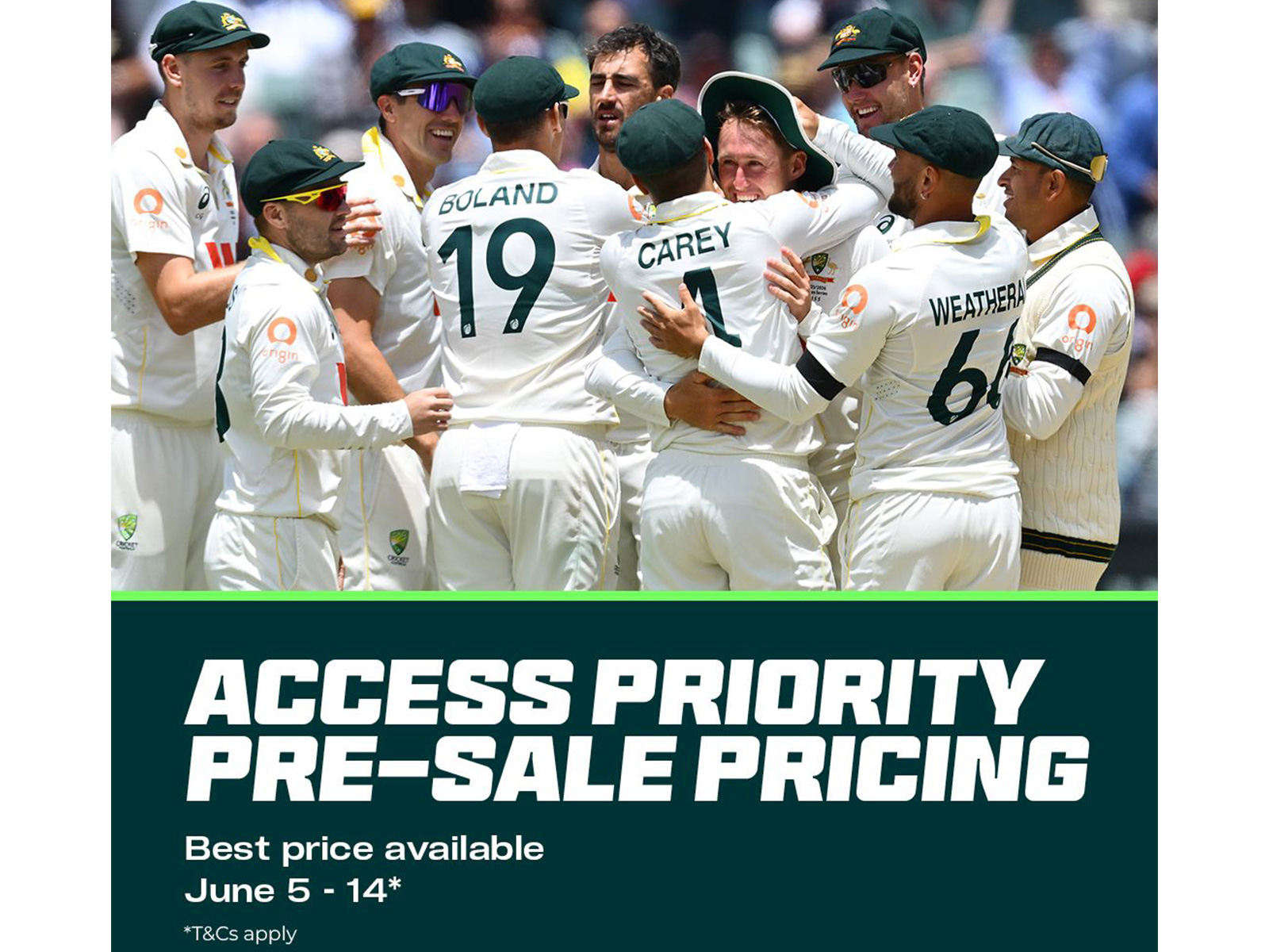 Australian cricket team. (Photo: Cricket Australia)