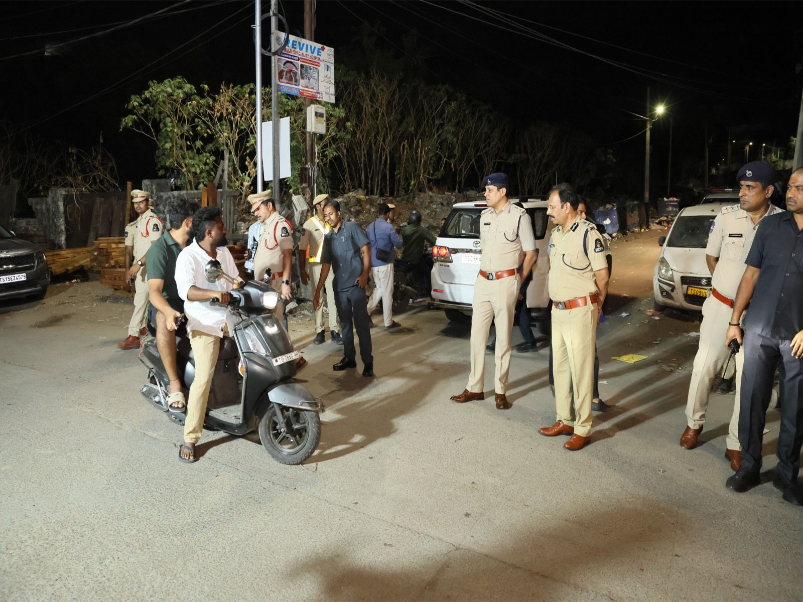 Hyderabad Commissioner of Police inspects, verifies field-level enforcement operations (Photo/ANI)