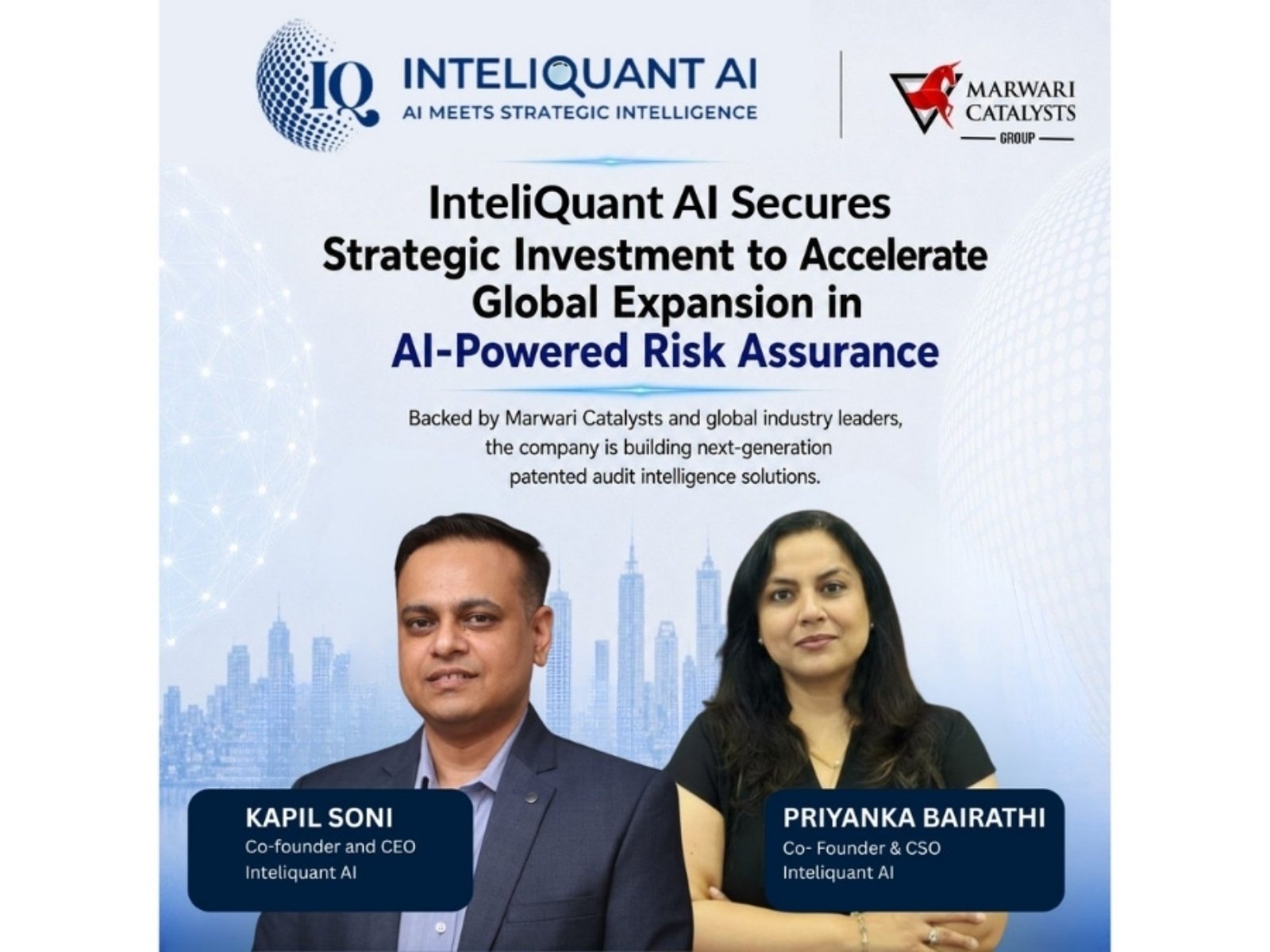 InteliQuant AI Secures Strategic Investment from Global Industry Leaders to Scale Enterprise Audit & Risk Intelligence