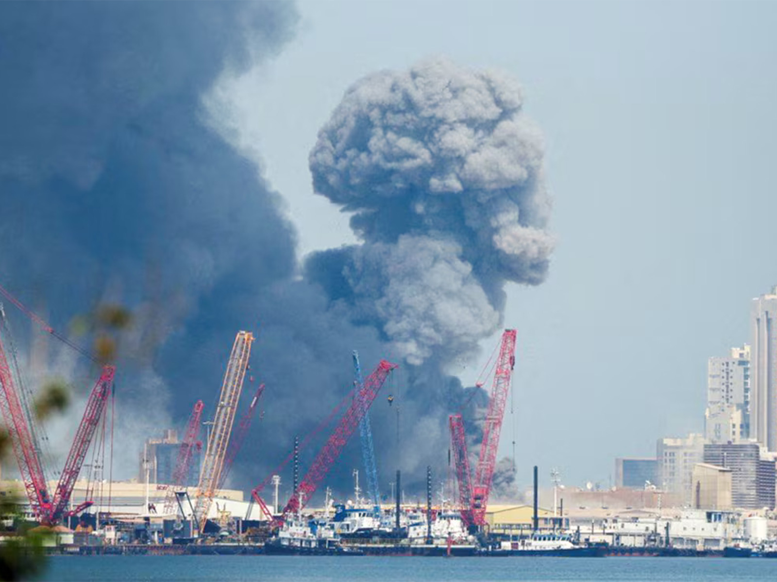 Smoke rises over Manama, Bahrain, after blasts were reported in the city (File Photo/Reuters)