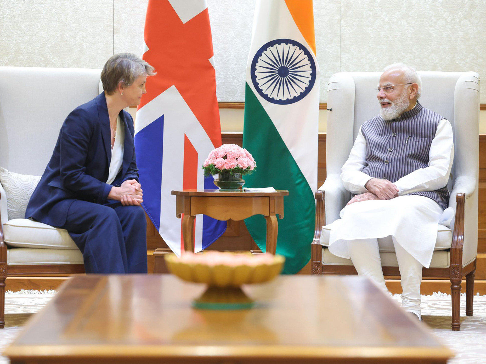 UK Foreign Secretary Yvette Cooper and Prime Minister Narendra Modi (Photo: X@YvetteCooperMP)