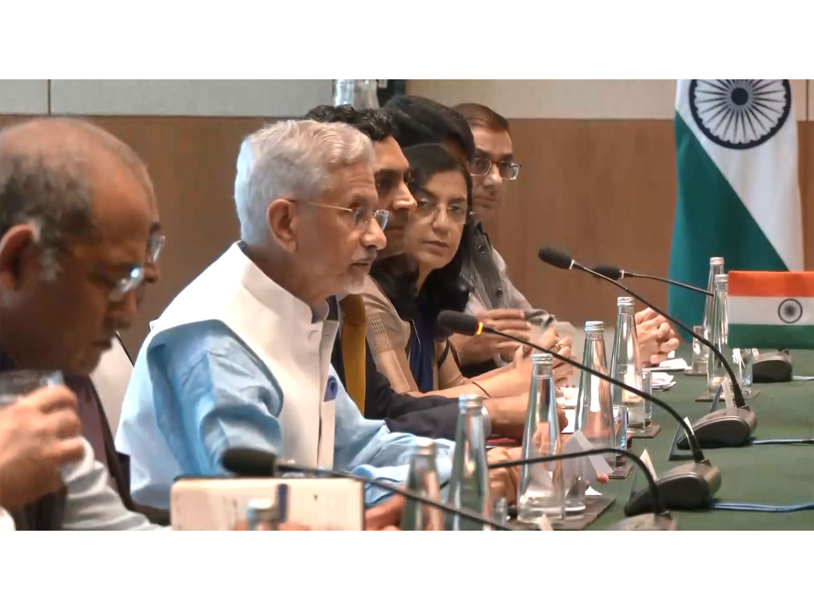 External Affairs Minister S Jaishankar addresses the 8th India-Indonesia Joint Commission Meeting in New Delhi. (Photo/ANI)