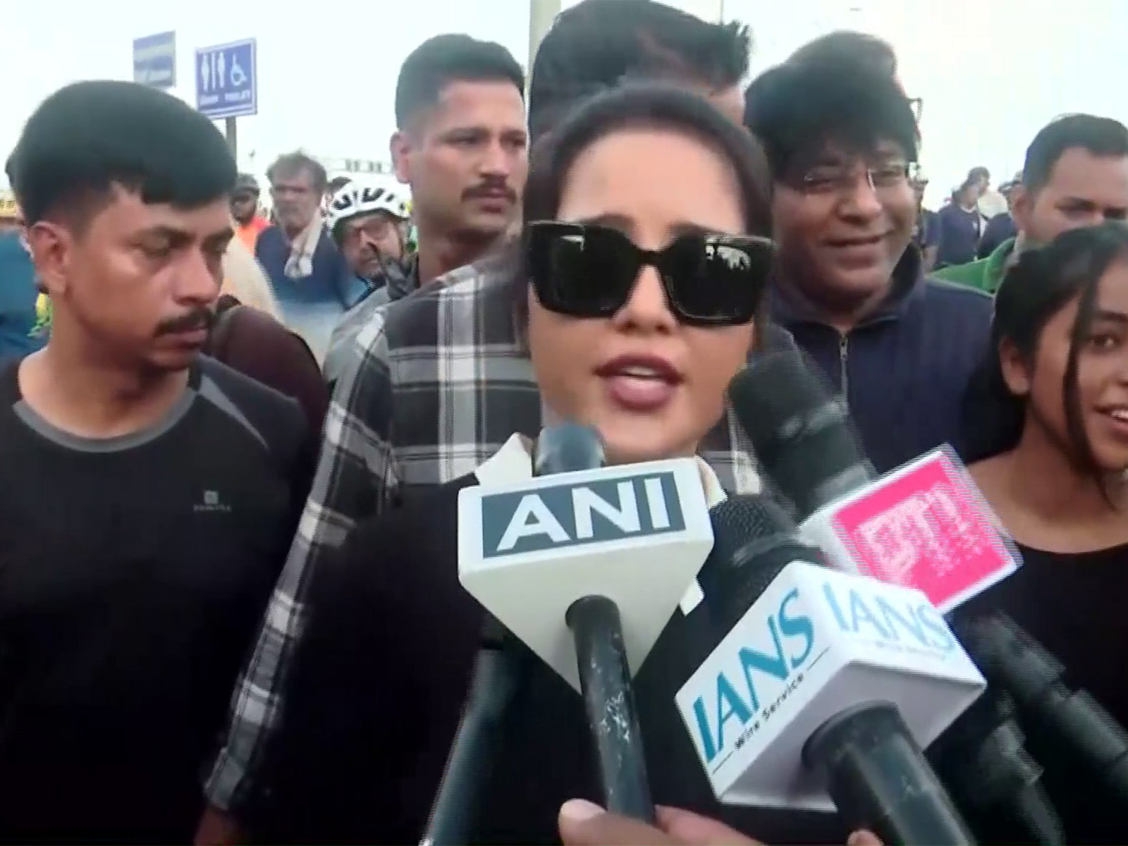 Amruta Fadnavis at 'Sunday on Cycle' event (Photo/ANI)