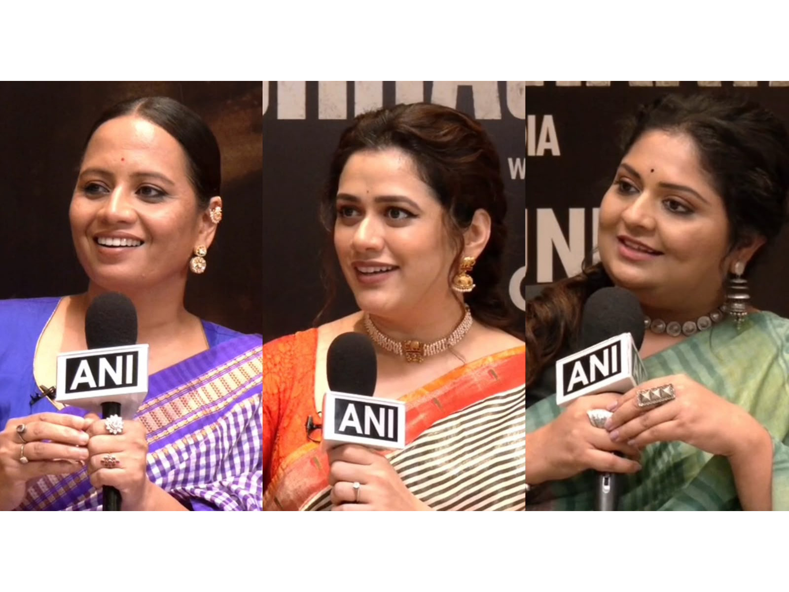 Smita Tambe, Girija Oak, Esha Dey (Photo/ANI)