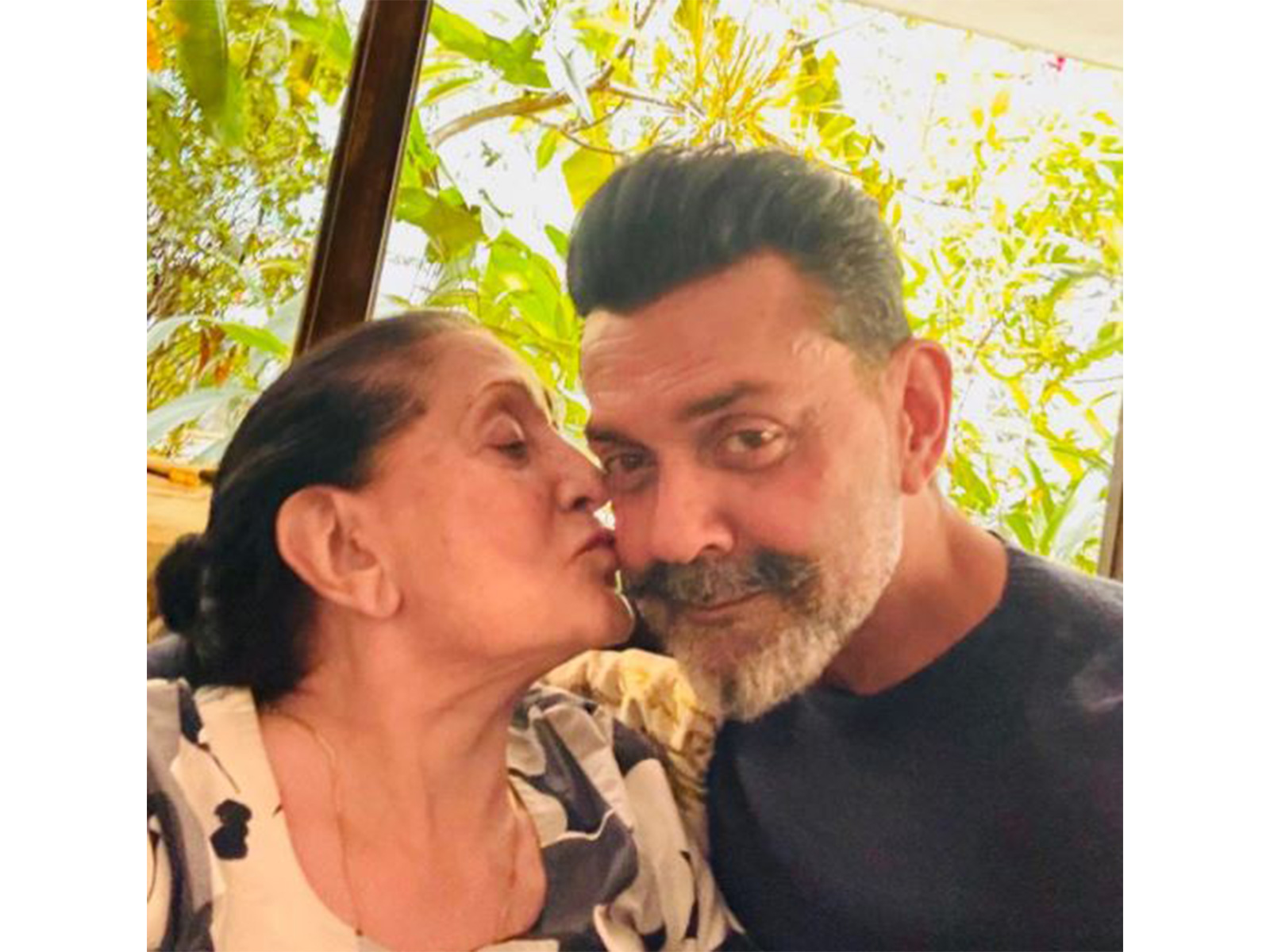 Prakash Kaur with Bobby Deol (Photo/instagram/@iamsunnydeol)
