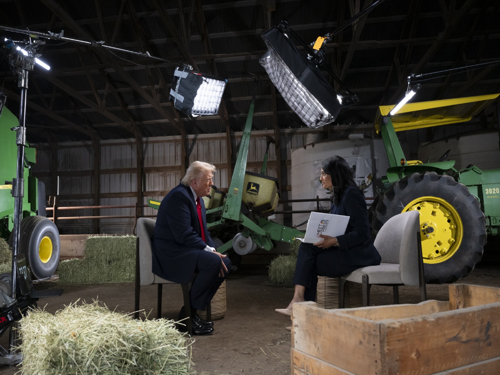 US President Donald Trump sits for an interview (Photo: X@WhiteHouse)