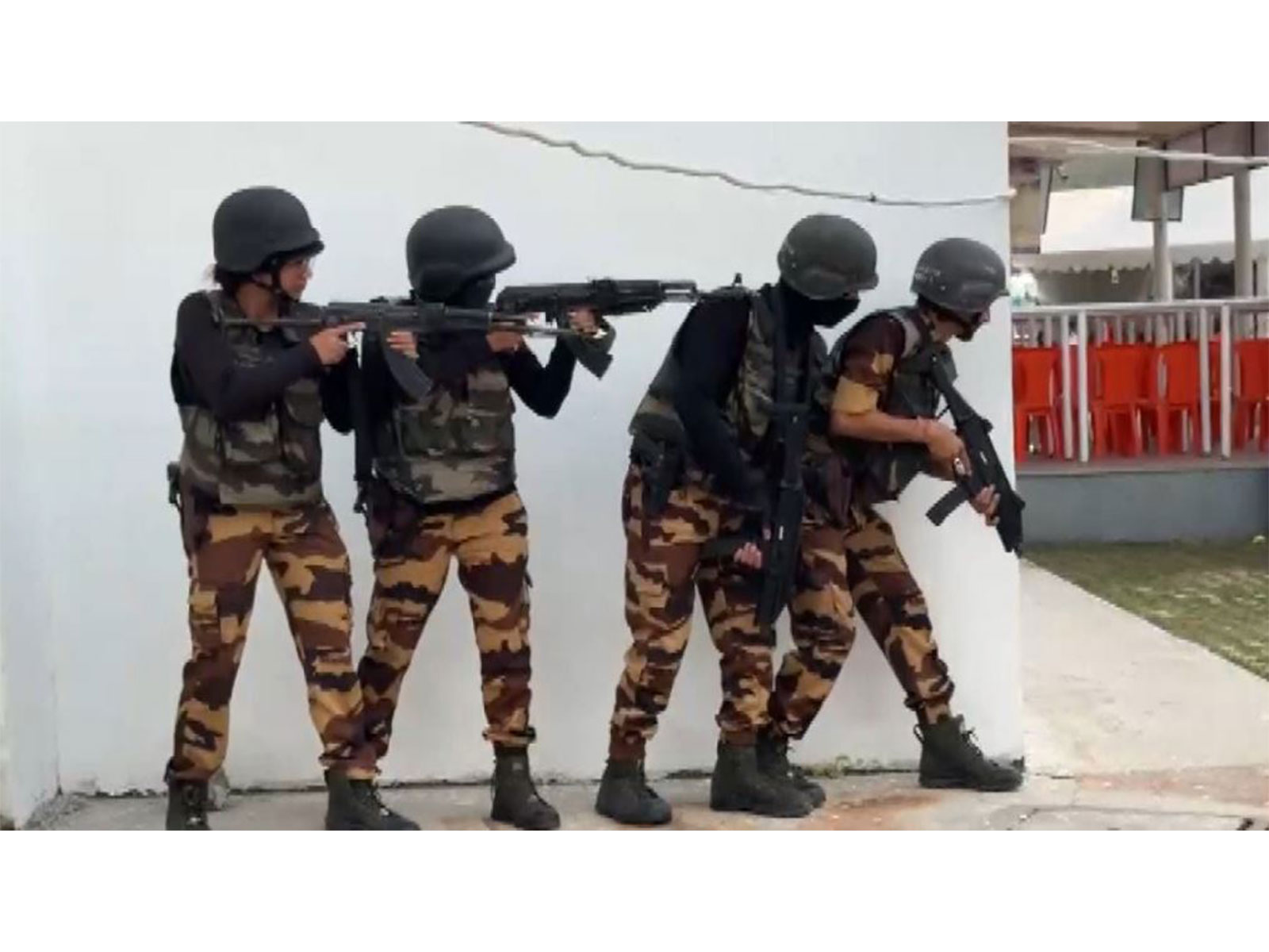 Visual from the mock drill (Photo/ANI)