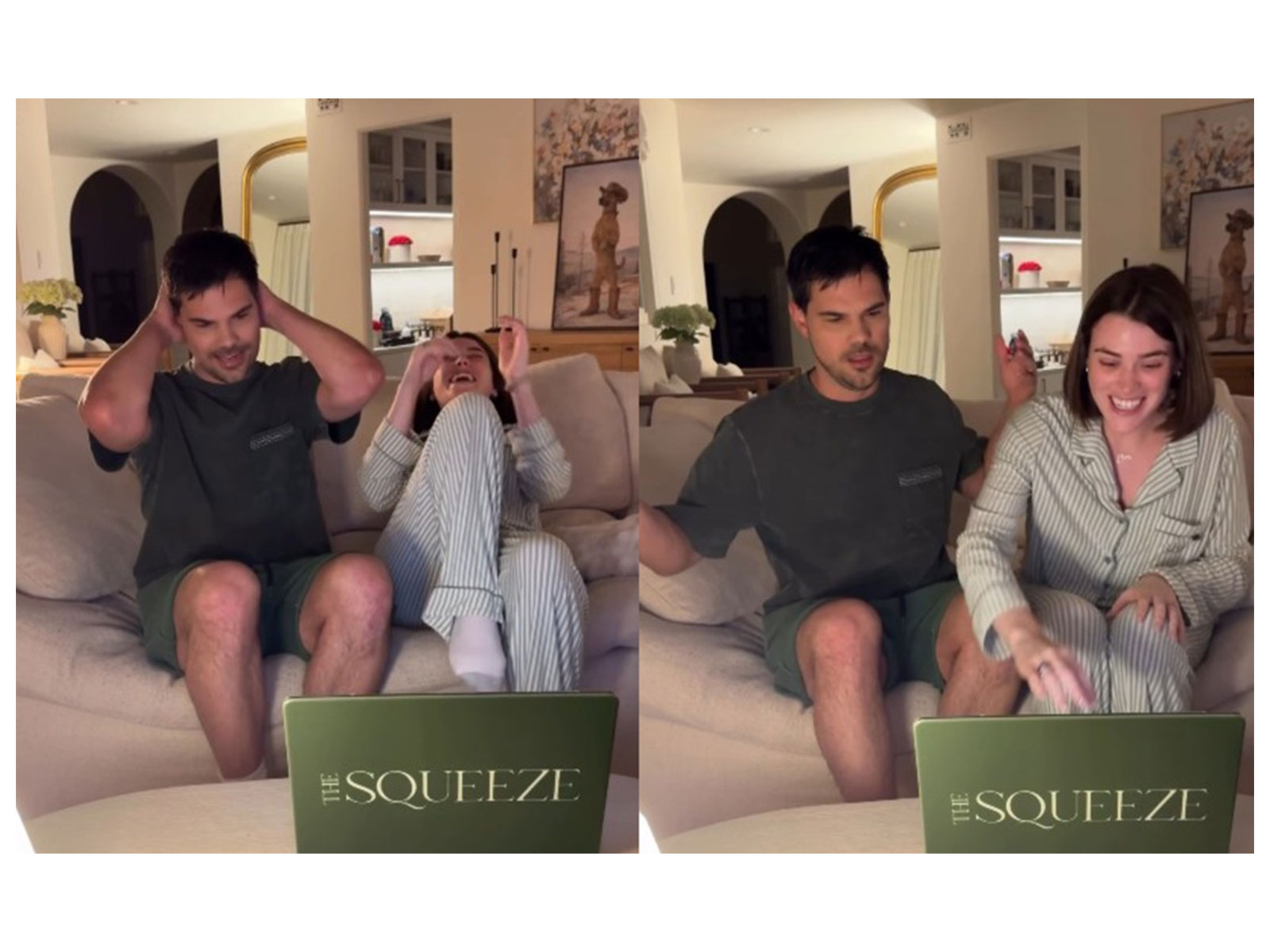 Actor Taylor Lautner and his wife Tay Lautner (Photos/instagram/@taylautner)