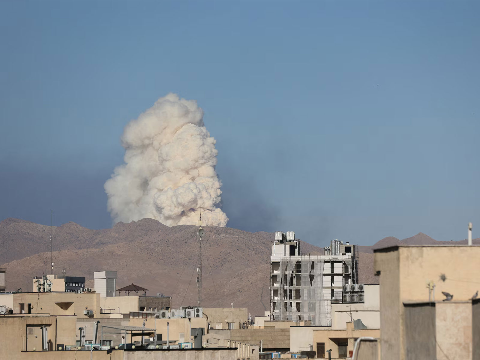 Smoke rises over Tehran following reported Israeli airstrikes targeting sites in the Iranian capital. (Photo/Reuters)