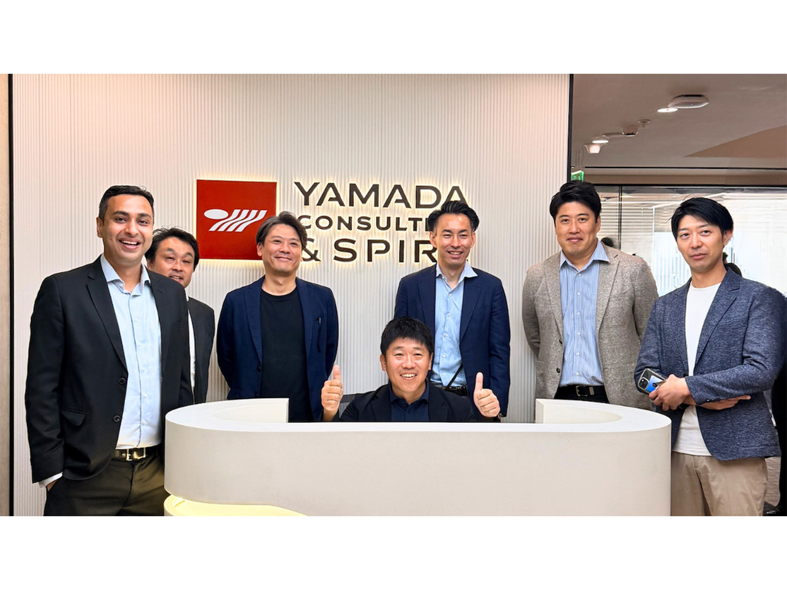 Y&S Managing Director (ASEAN & India) Go Sakano, Country Director Saurabh Sharma, and colleagues from Japan HQ at the inauguration of Y&S India's new Gurugram office