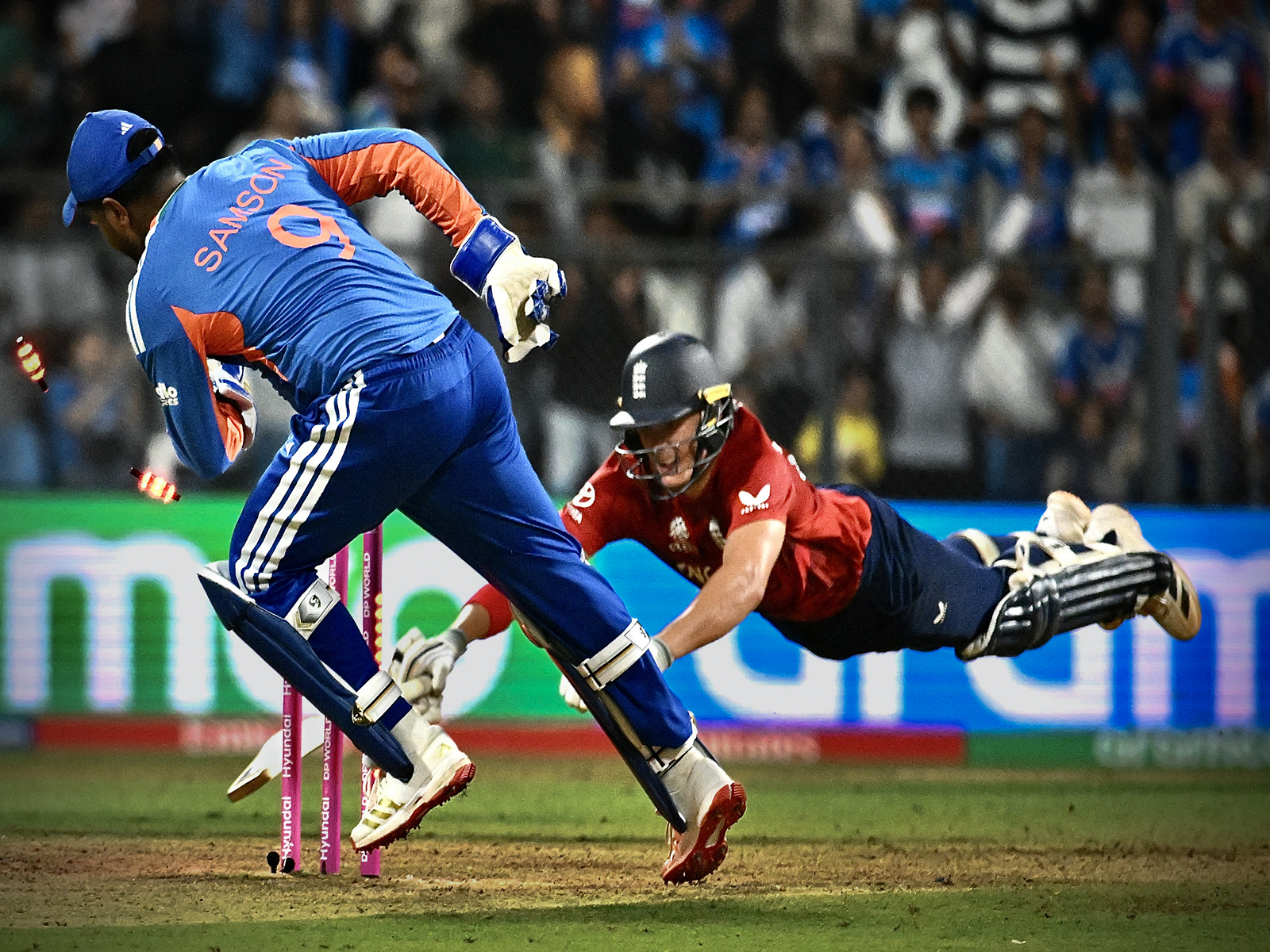 India and England in action. (Photo: ANI)