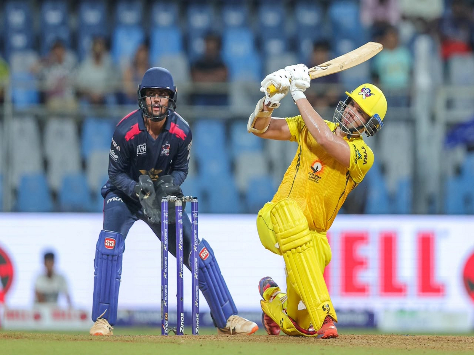 Arjun Tendulkar in action. (Photo: T20 Mumbai League)