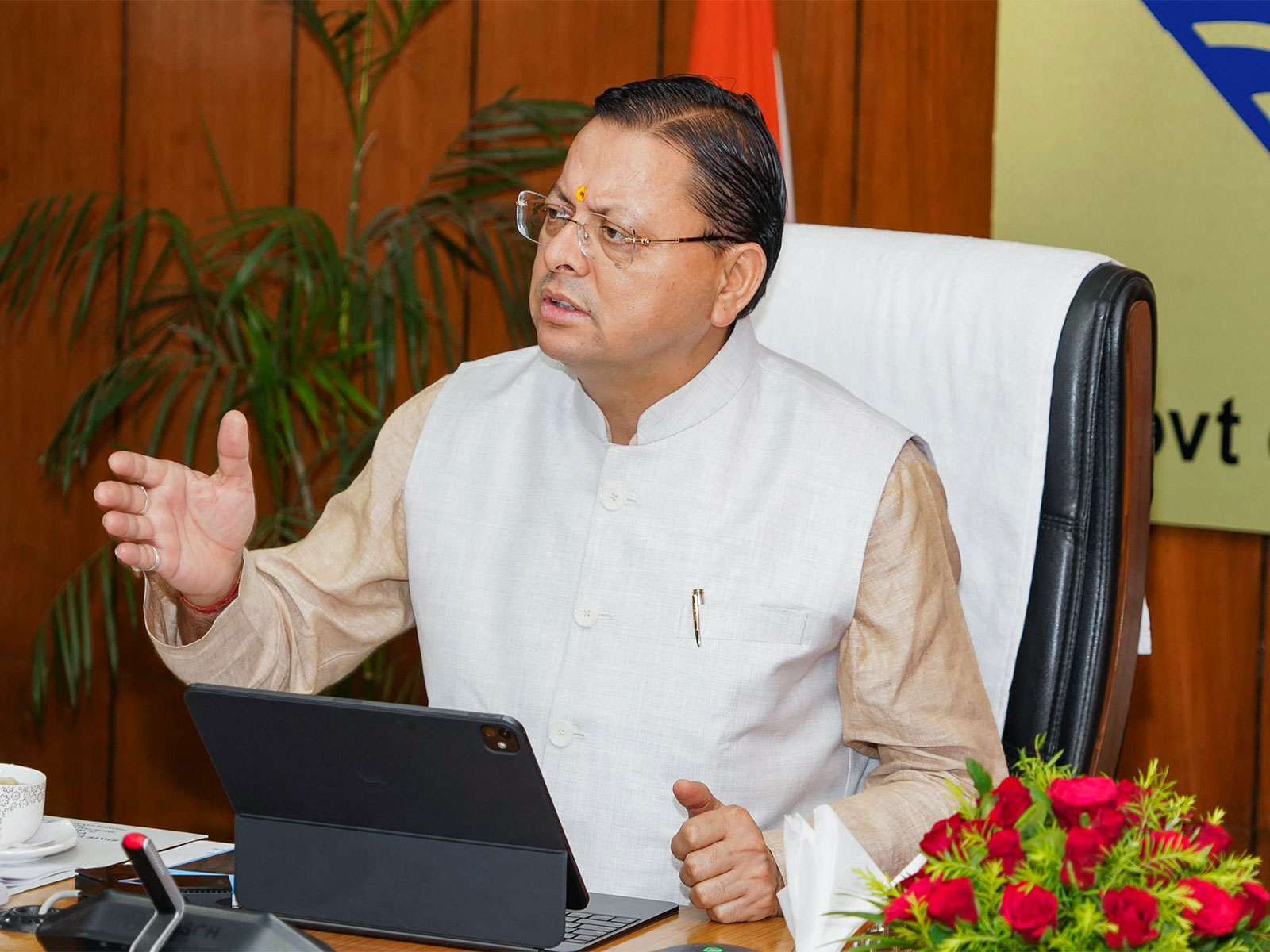 Uttarakhand Cheif Minister Pushkar Singh Dhami (Photo/ANI)
