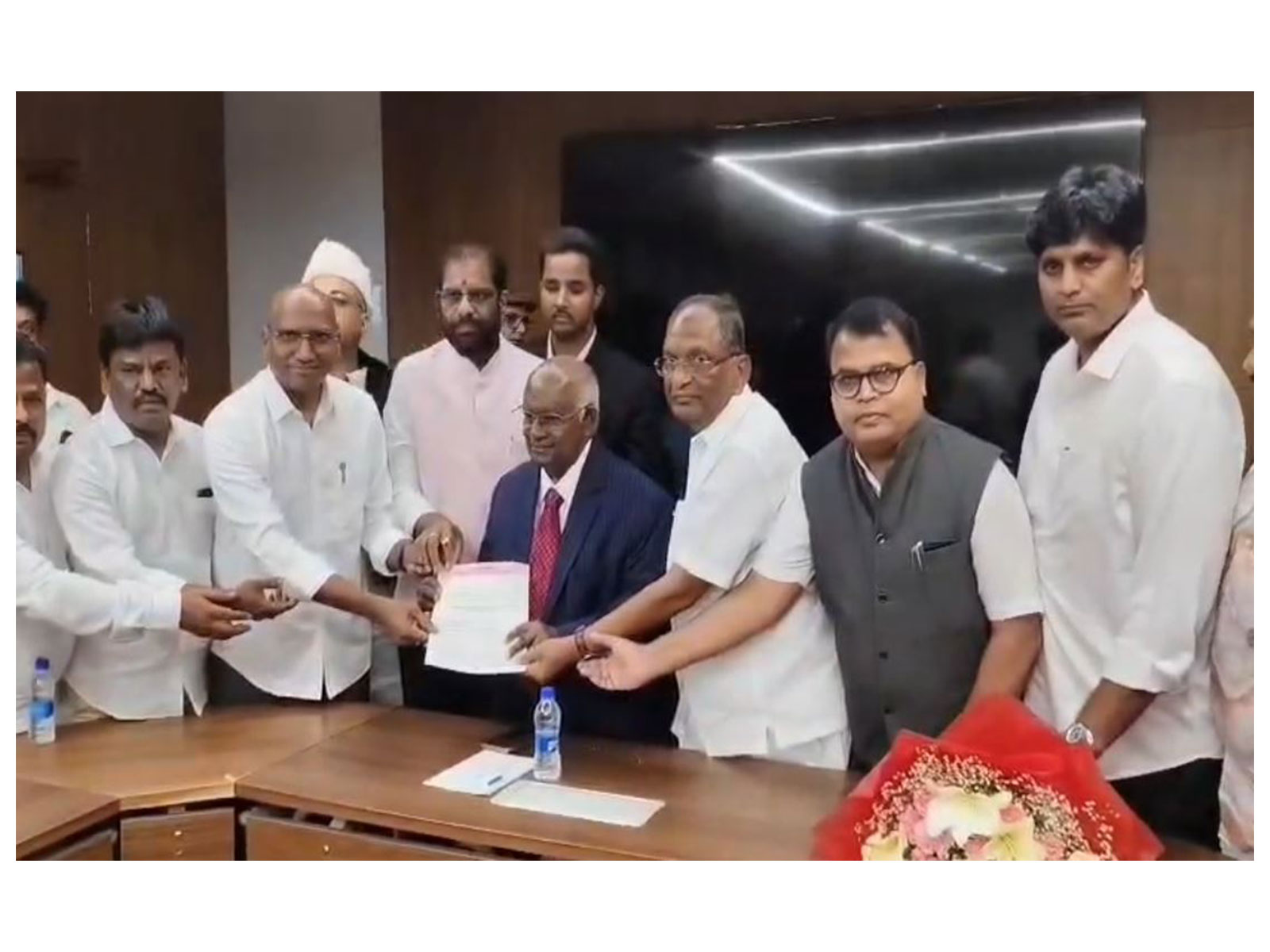 BRS delegation meets KG Balakrishnan Commission in New Delhi; submits representation seeking SC status for Dalit Christians (Photo/ANI)
