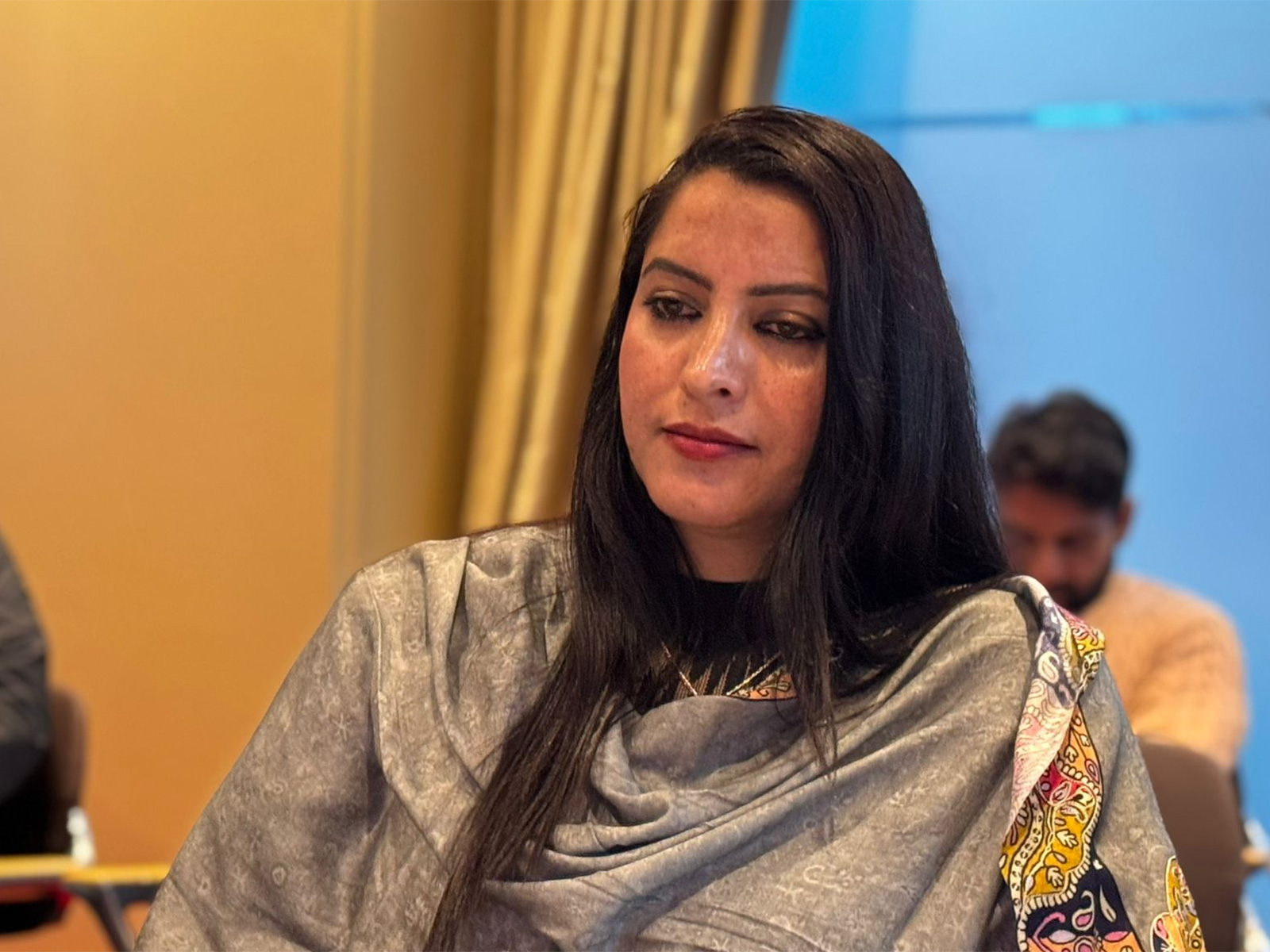 Association of Terror Victims in Kashmir (ATVK) Chairperson and human rights defender Tasleema Akhter. (Photo/ANI)