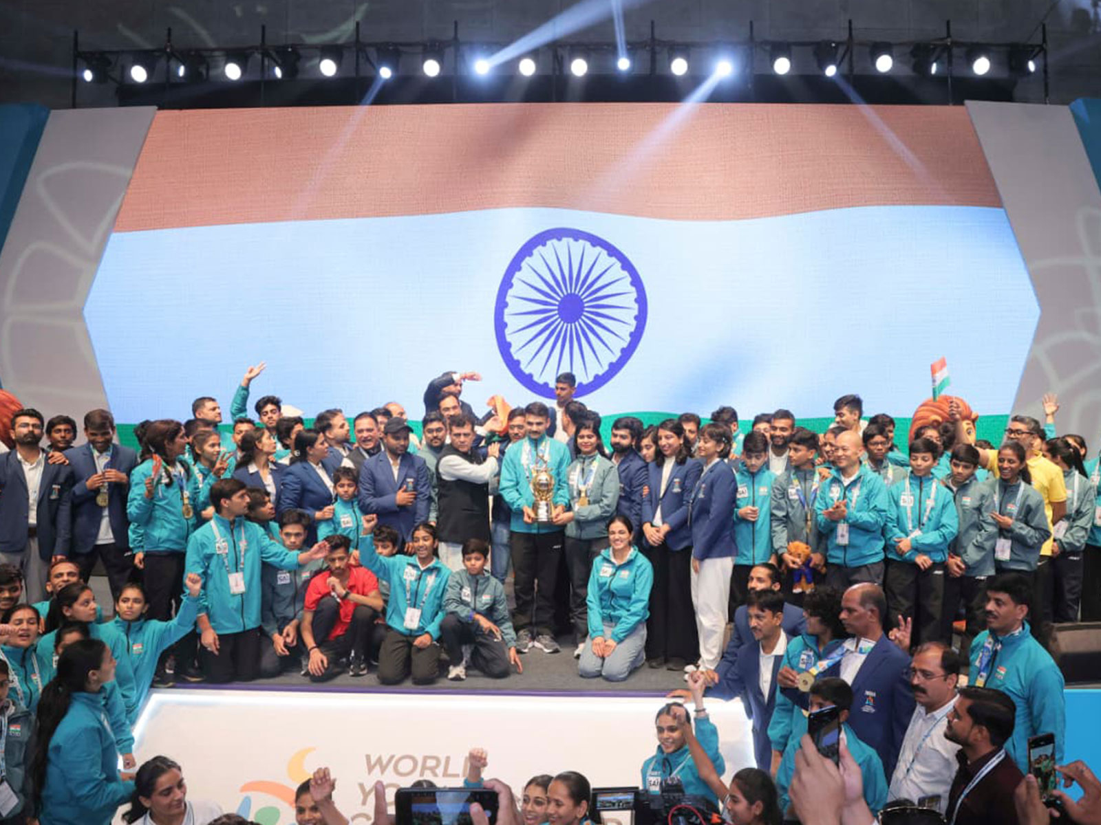 Hosts India signed off the inaugural World Yogasana Championships campaign with 114 medals. (Photo: WYC 2026)
