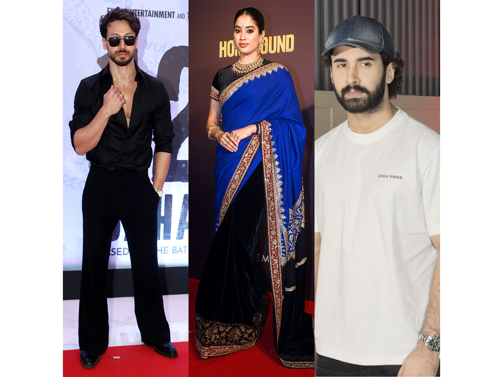 Tiger Shroff, Janhvi Kapoor and Lakshya (Photo/ANI)