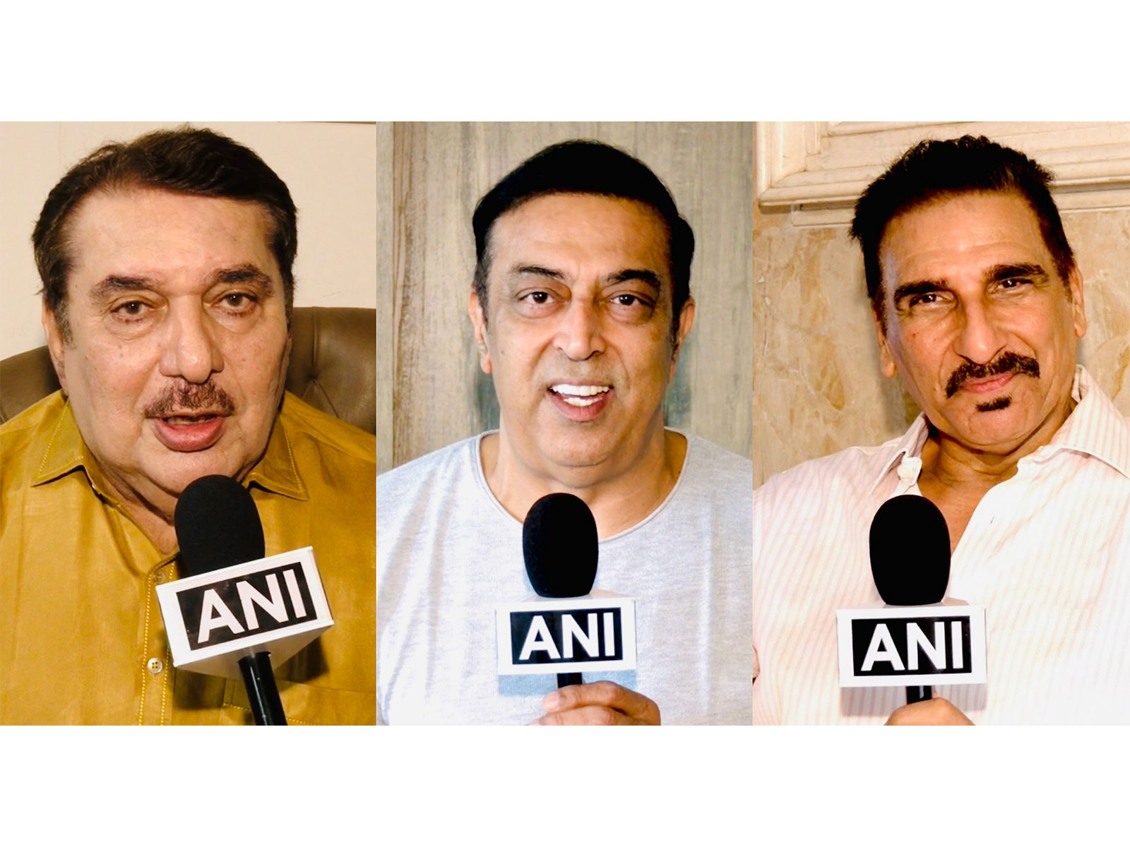 Raza Murad (L), Vindu Dara Singh, Mukesh Rishi  (Photo/ANI) 