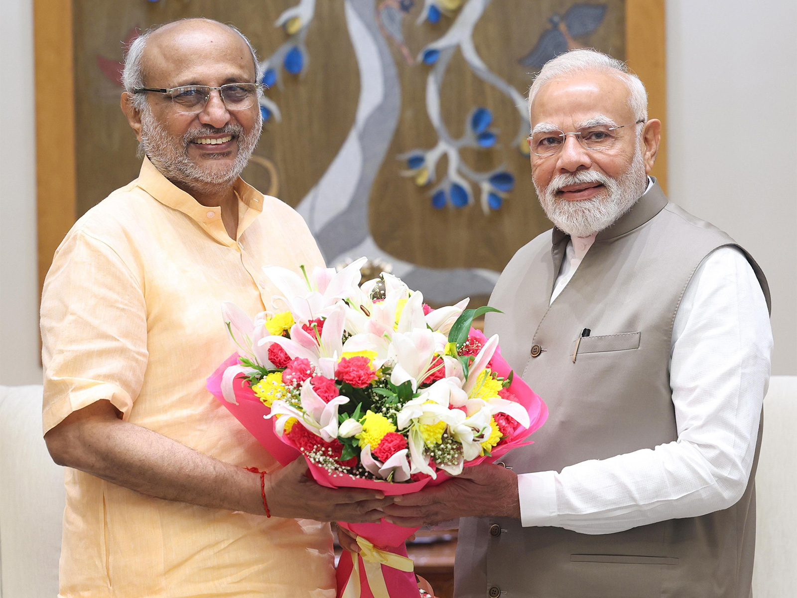 VP Radhakrishnan congratulates PM Narendra Modi (File Photo/ANI)  