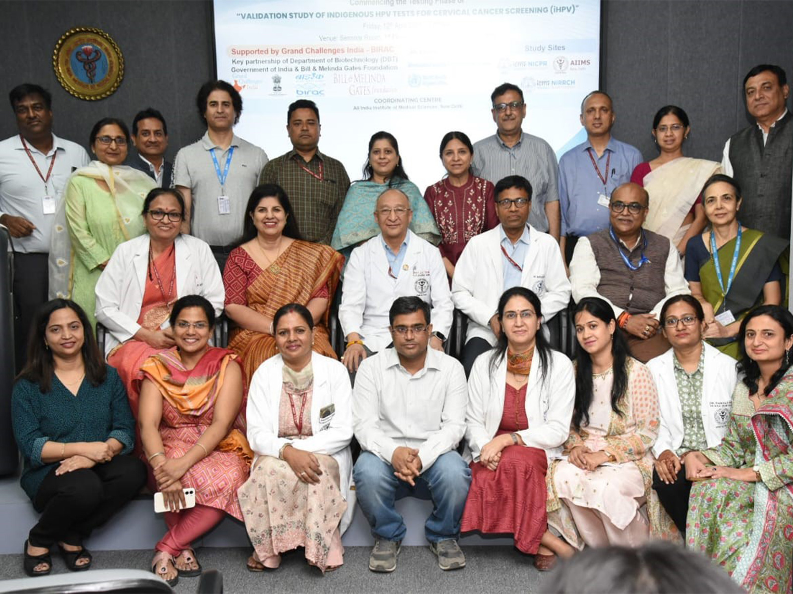 Experts from AIIMS and ICMR launch the validation study for indigenous HPV testing platforms. (Photo/DBT-BIRAC Grand Challenges India)