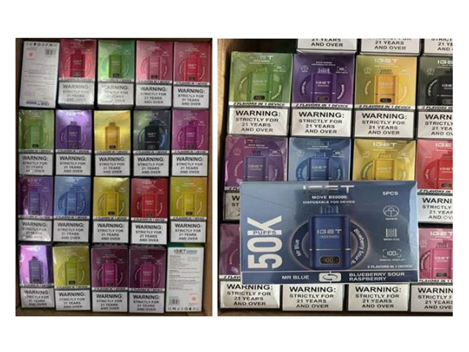 Visual of counterfeit cigarettes seized by DRI in May 2026 (Photo/PIB)