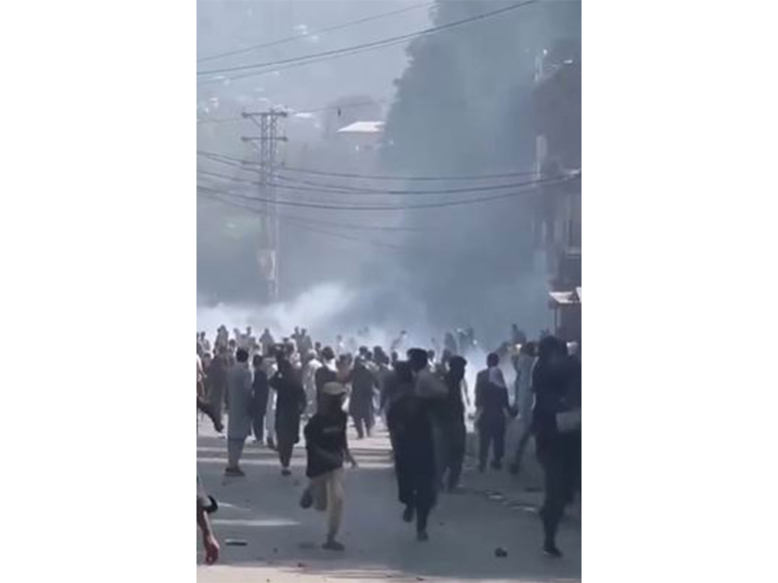 Tear-gas shelling on protesters in PoJK (File Photo/ANI)