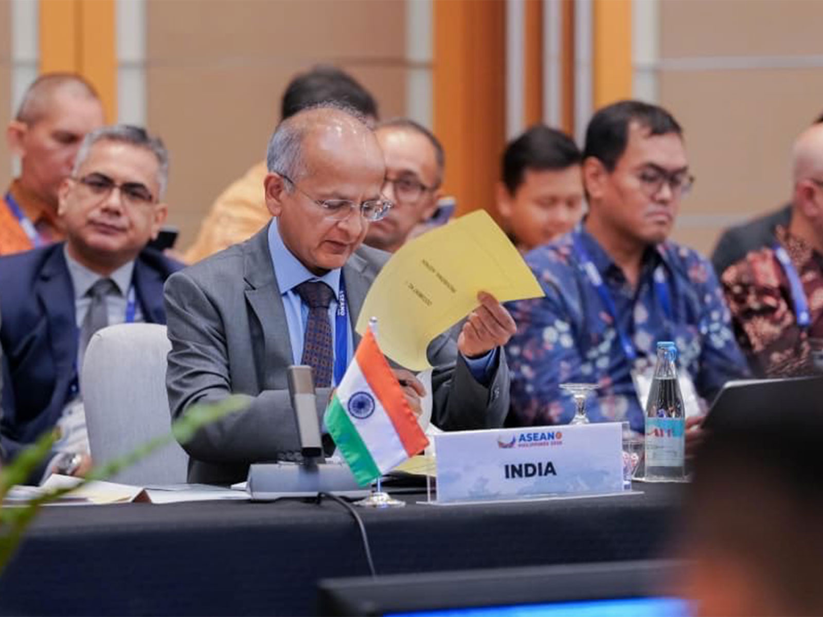 Rudrendra Tandon, Secretary (East) in the Ministry of External Affairs (MEA), leads the Indian delegation during the ASEAN Regional Forum (ARF) Senior Officials' Meeting in Manila, Philippines. (Photo: X/@MEAIndia)