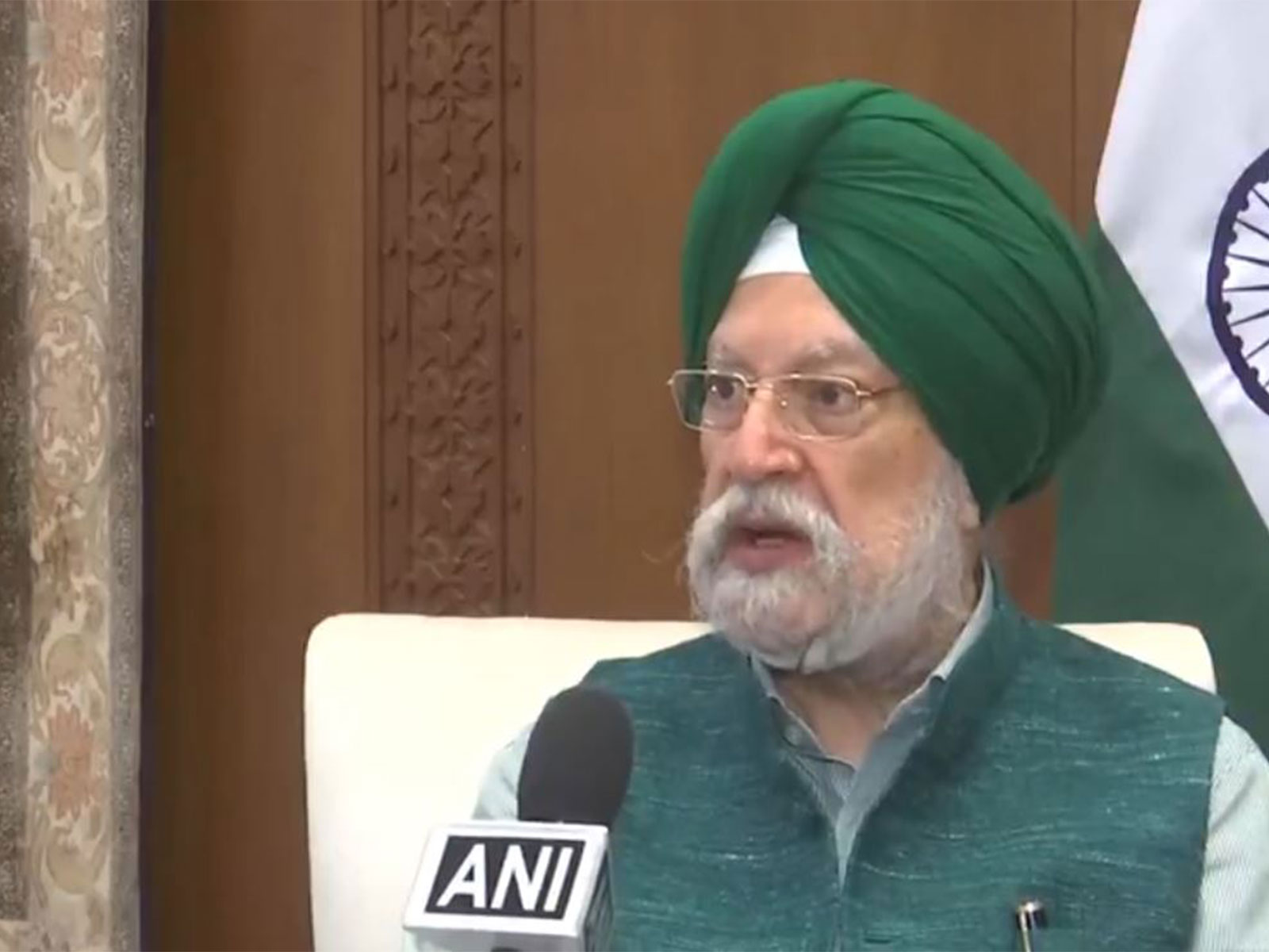 Union Petroleum and Natural Gas Minister Hardeep Singh Puri. (Photo/ANI)