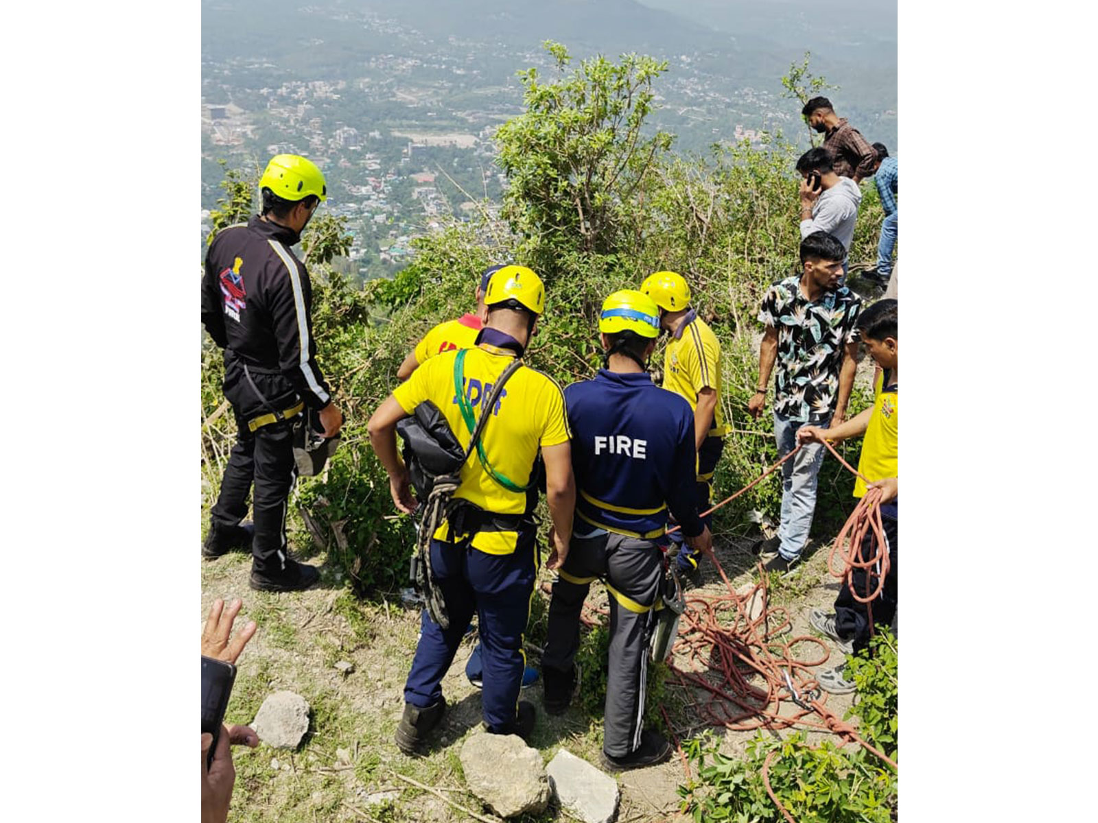 Visual from the spot of the incident (Photo/SDRF)