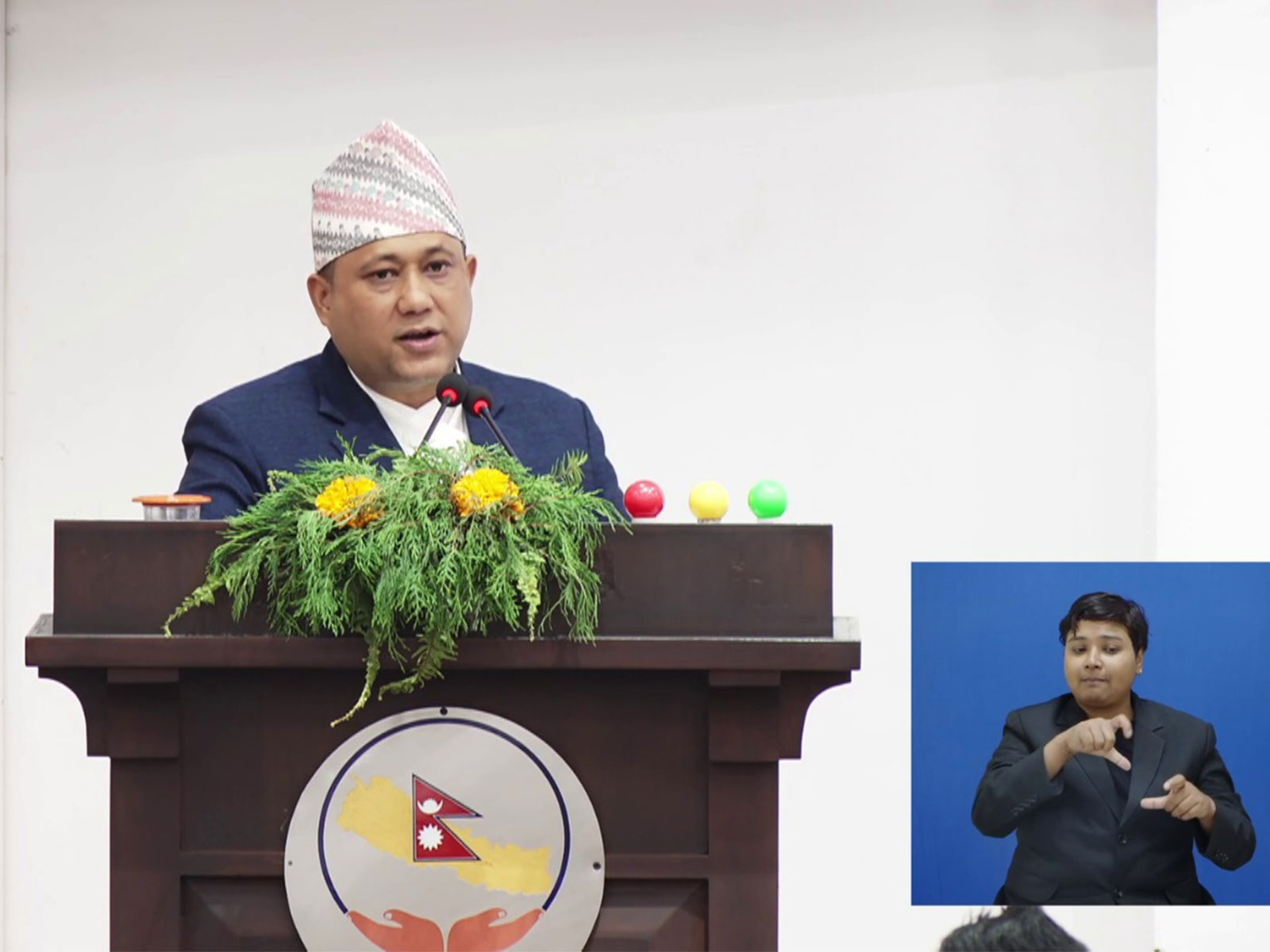 Nepal's Foreign Minister Shishir Khanal address the House of Representatives on June 10, 2026 (Photo/Nepal Parliament)