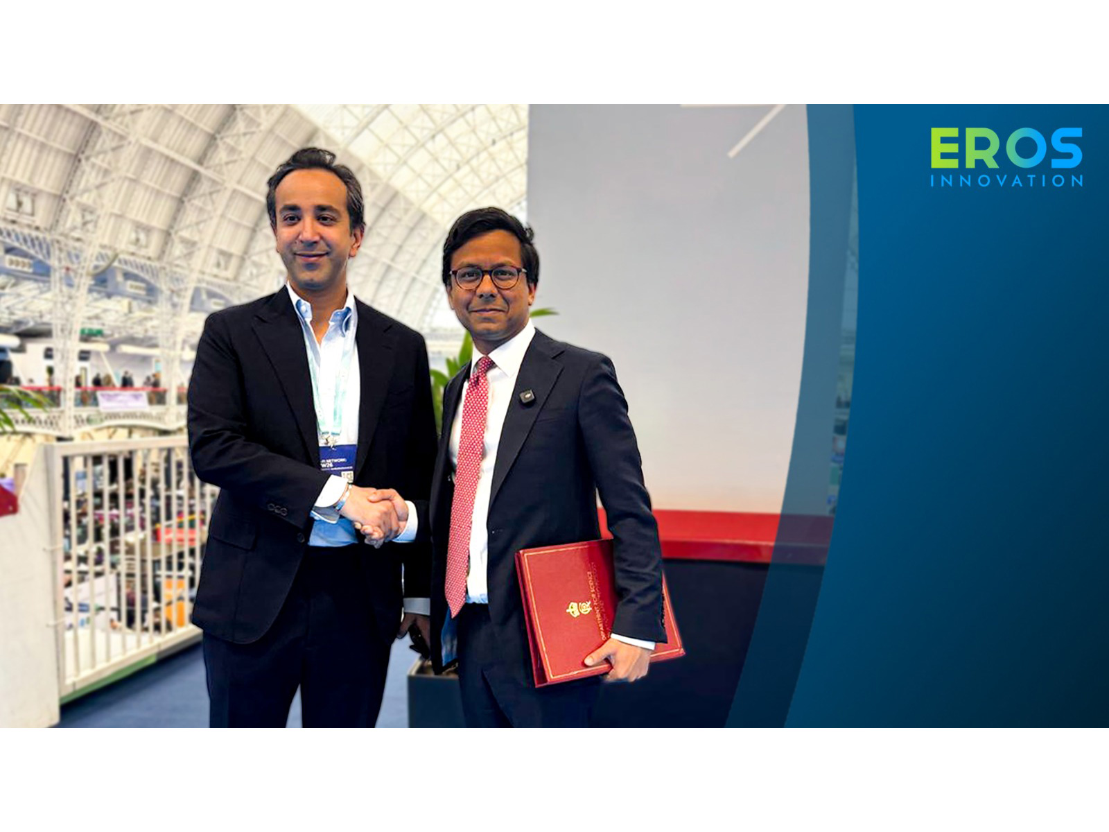 Swaneet Singh (L), Co-President, Eros Innovation with Kanishka Narayan, Member of Parliament of the United Kingdom (Photo/Eros Innovation) L