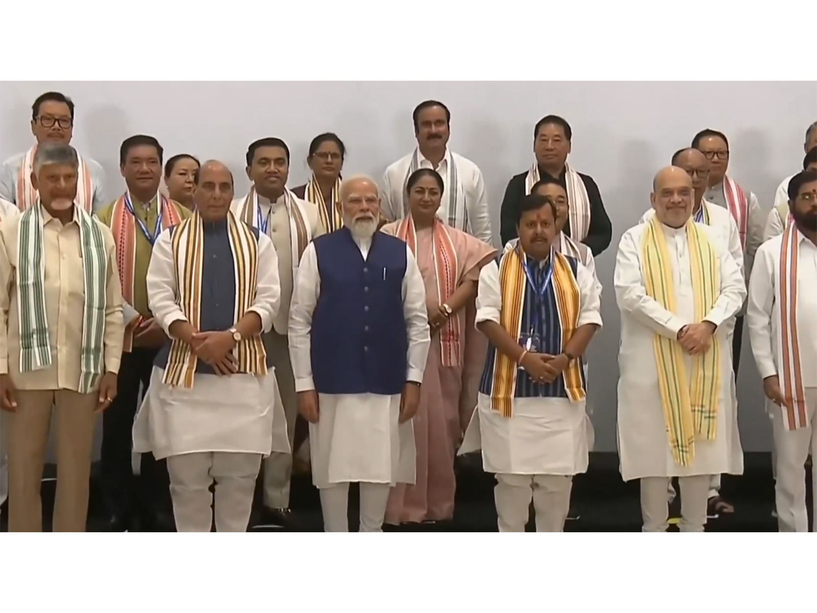PM Modi with prominent NDA leaders (Photo/X@BJP4India)