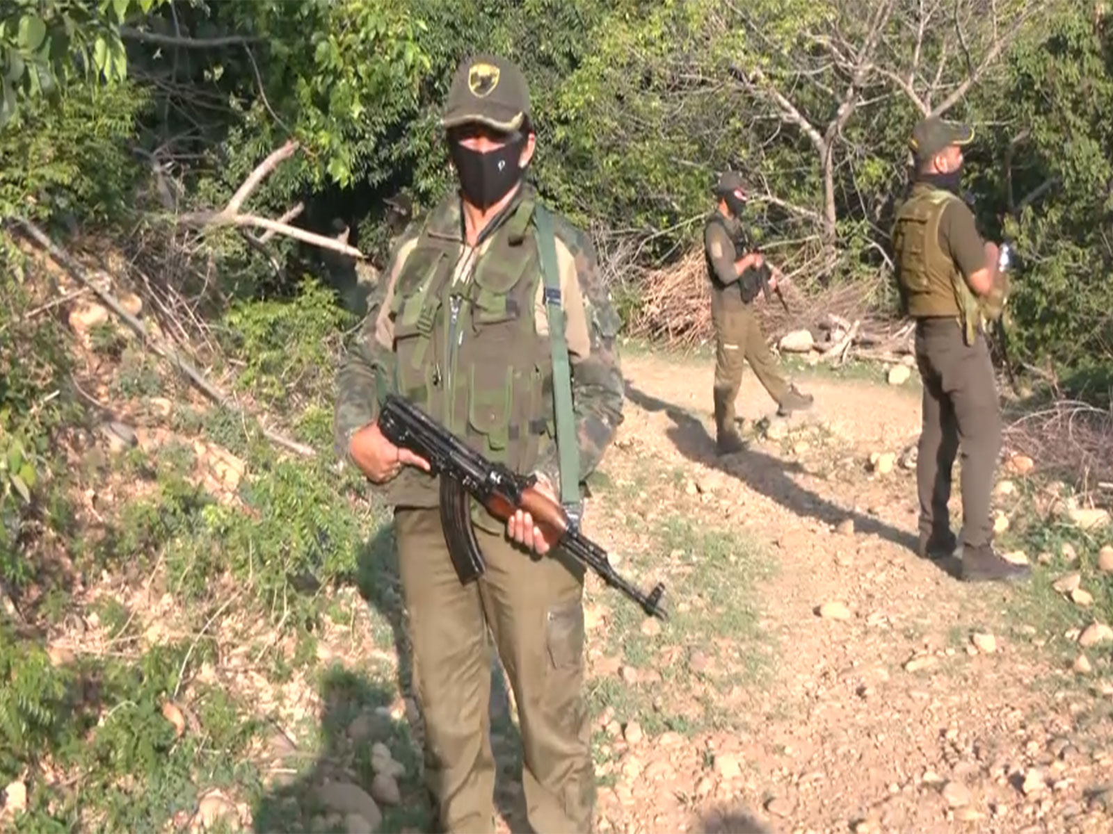 Women Special Operations Group (SOG) personnel during a combing and sanitisation operation (Photo/ANI) 