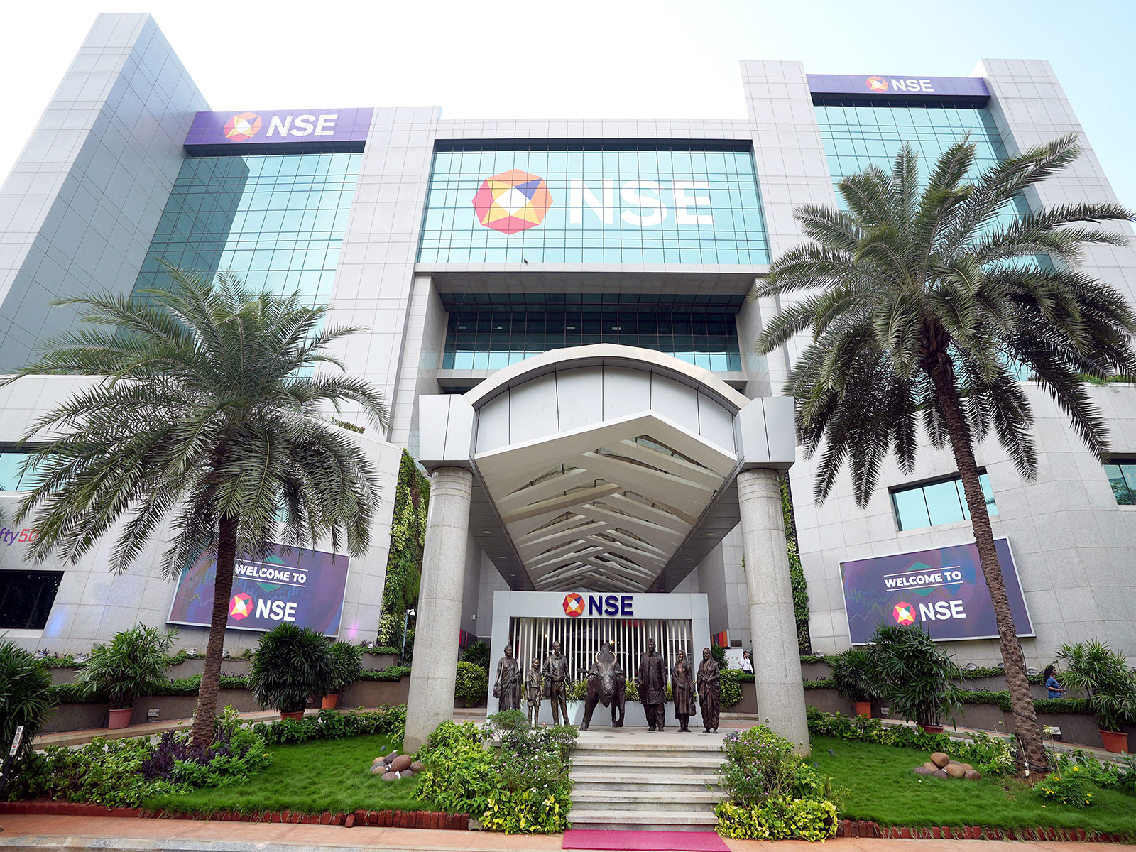 A view of the newly renovated NSE atrium (File Photo/ANI)