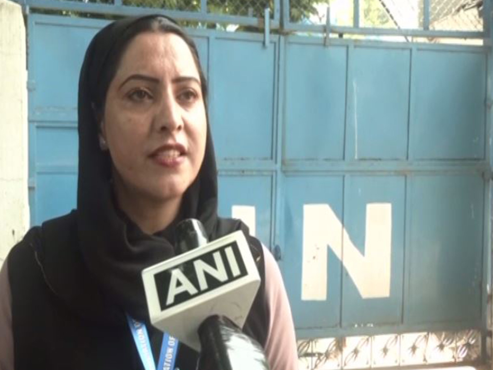 Association of Terror Victims in Kashmir Chairperson, Tasleema Akhter (Photo/ANI)