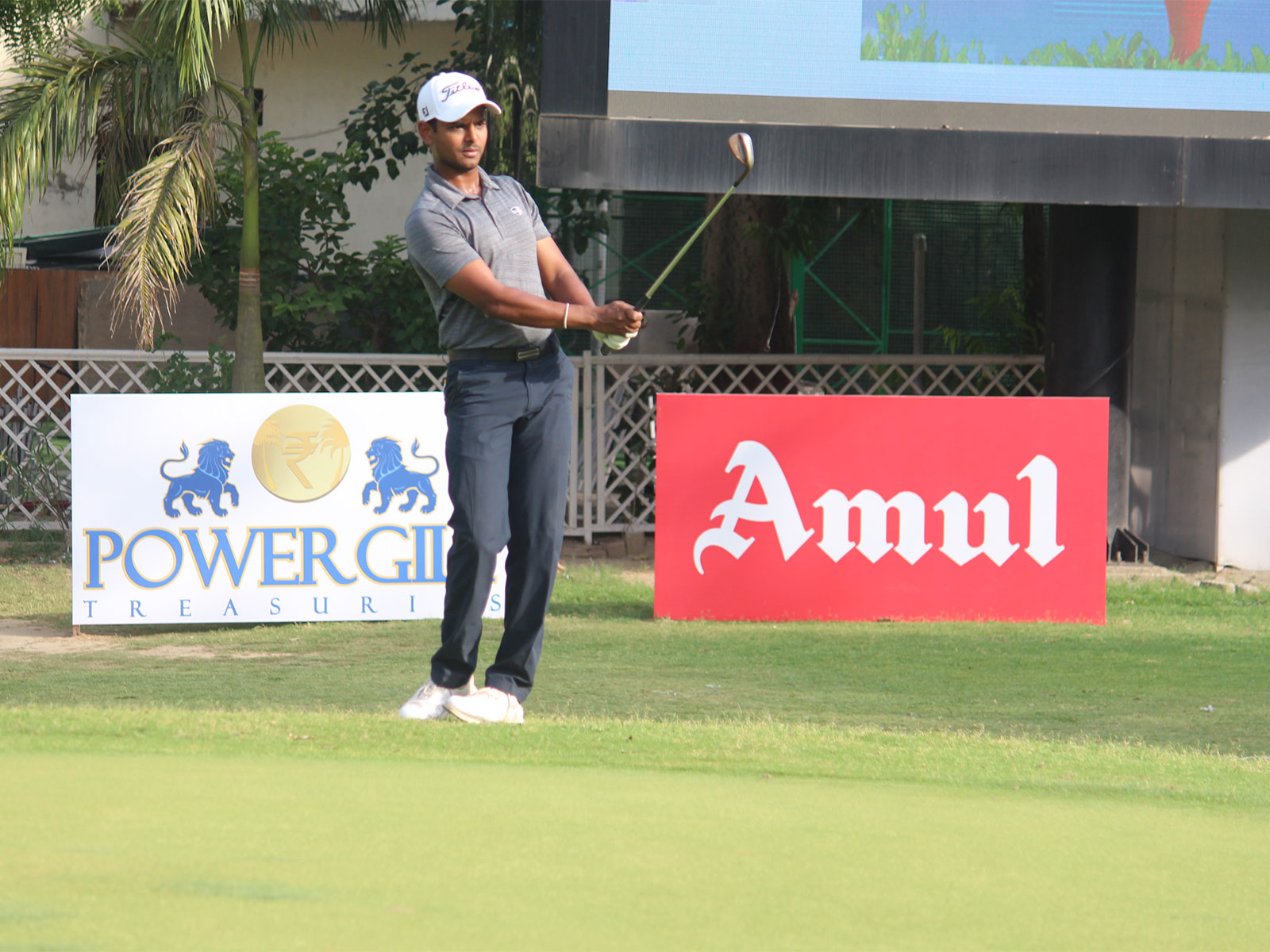 Sunit Chowrasia in action during day-2 of PGTI NexGen Vijay Kumar Memorial (Image: PGTI)