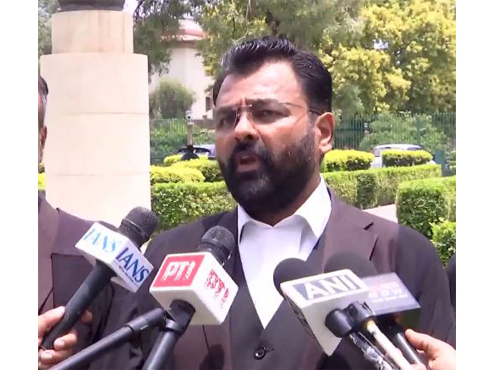 Advocate Sanket Gupta representing BJP's Rajya Sabha candidate from Madhya Pradesh (Photo/ANI)