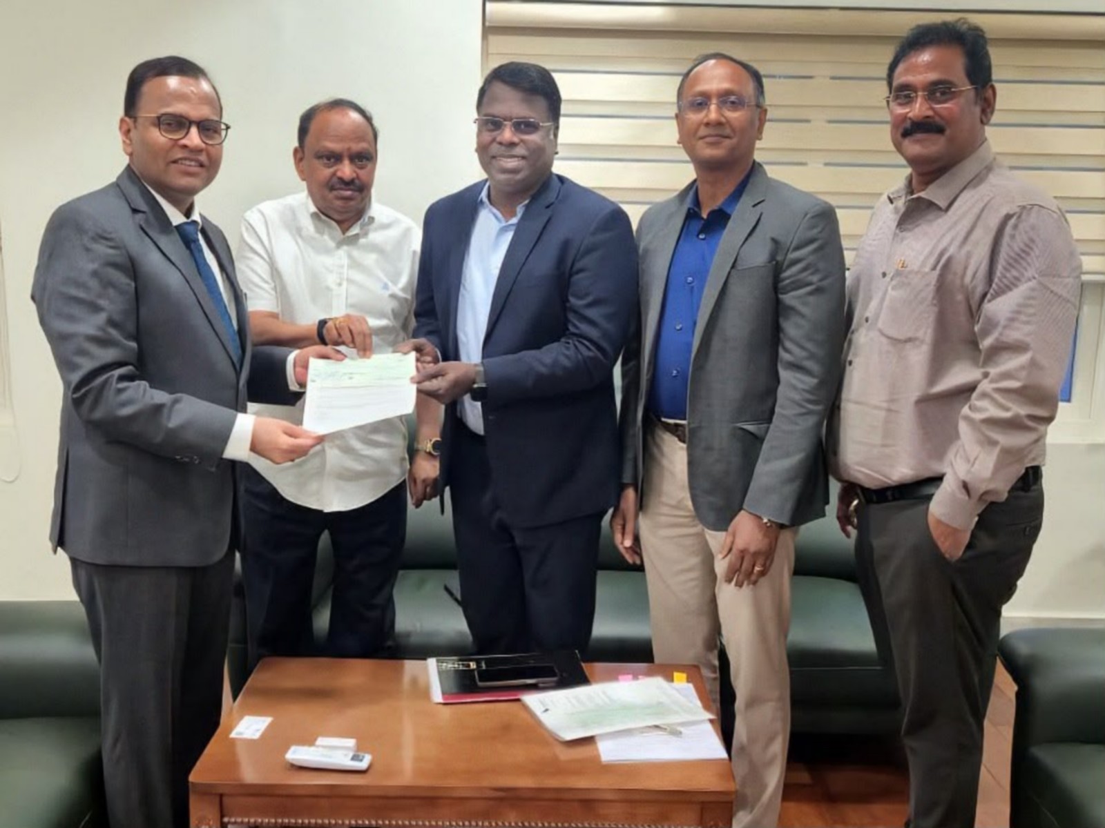 GMR Hyderabad International Airport Limited (GHIAL) remits  interim dividend to Telangana Government (Photo/ANI)