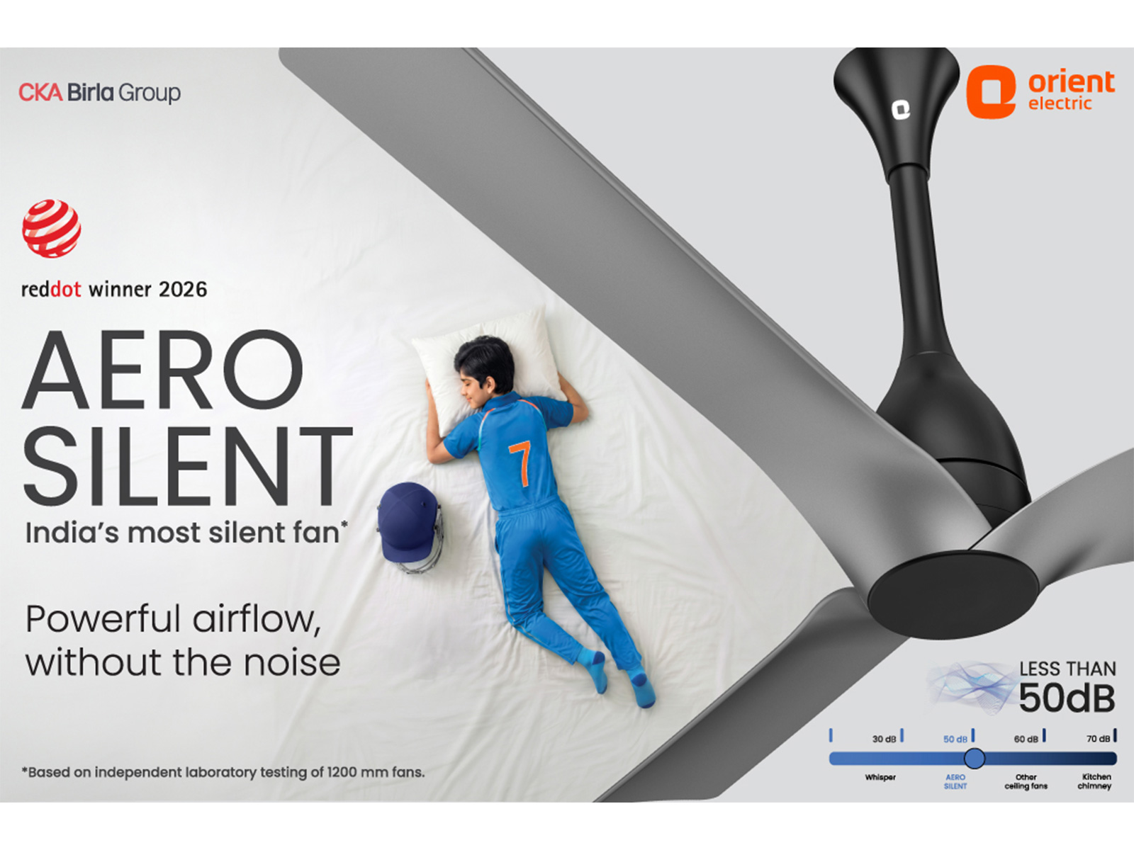 Orient Electric launches India's most silent fan Aerosilent