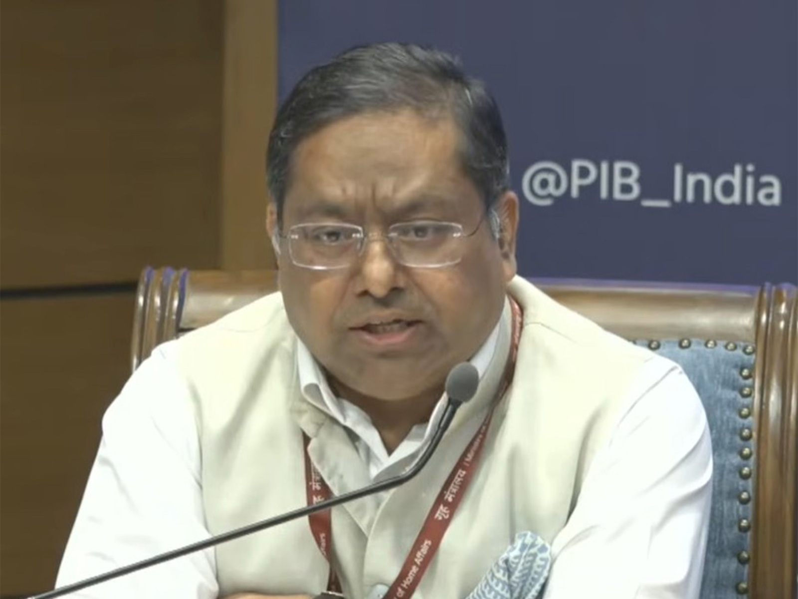 MEA spokesperson Randhir Jaiswal (Photo/YouTube/PIB)